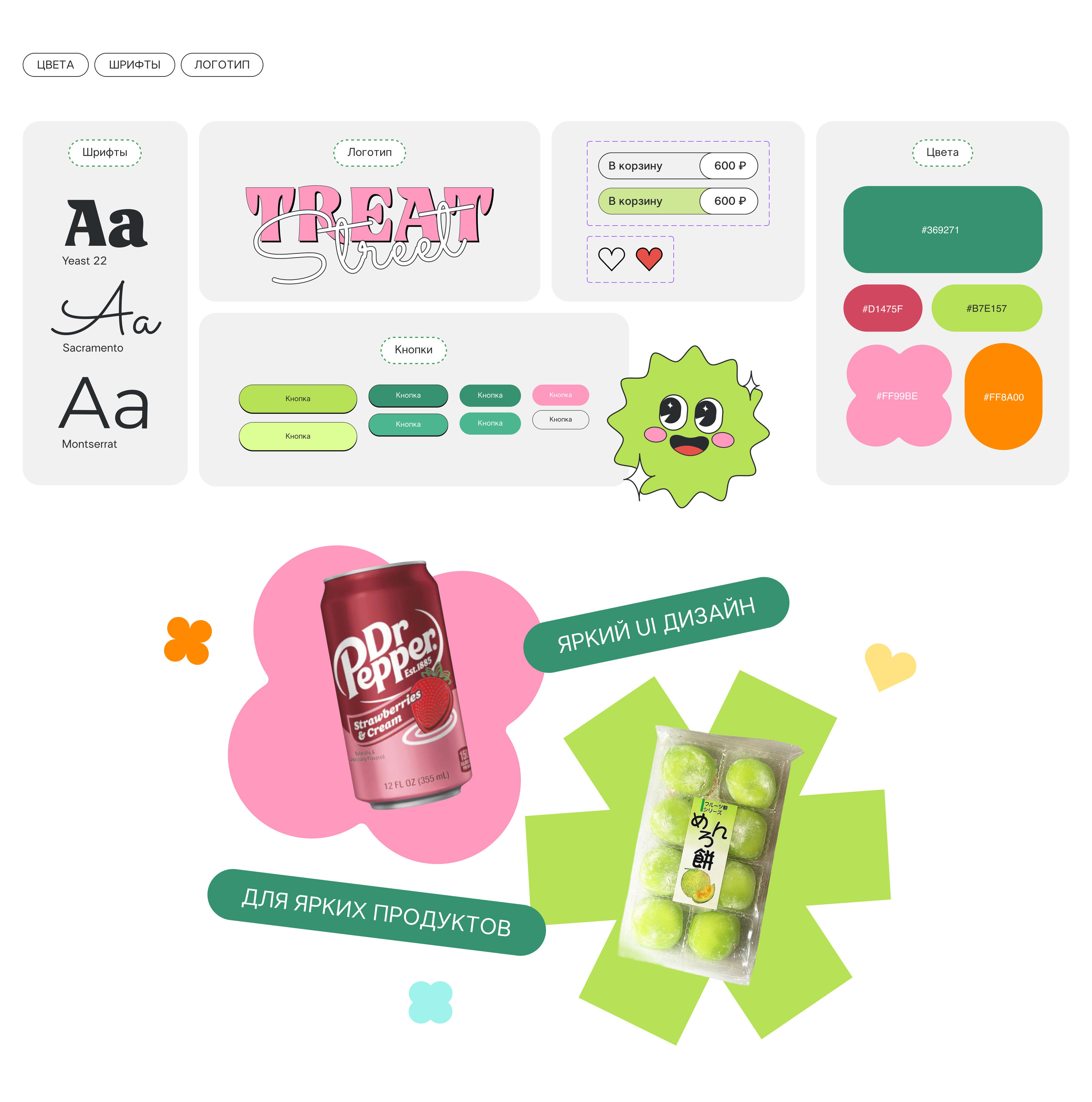 Online store of sweets | UX/UI design concept — Изображение №3 — Интерфейсы, Иллюстрация на Dprofile