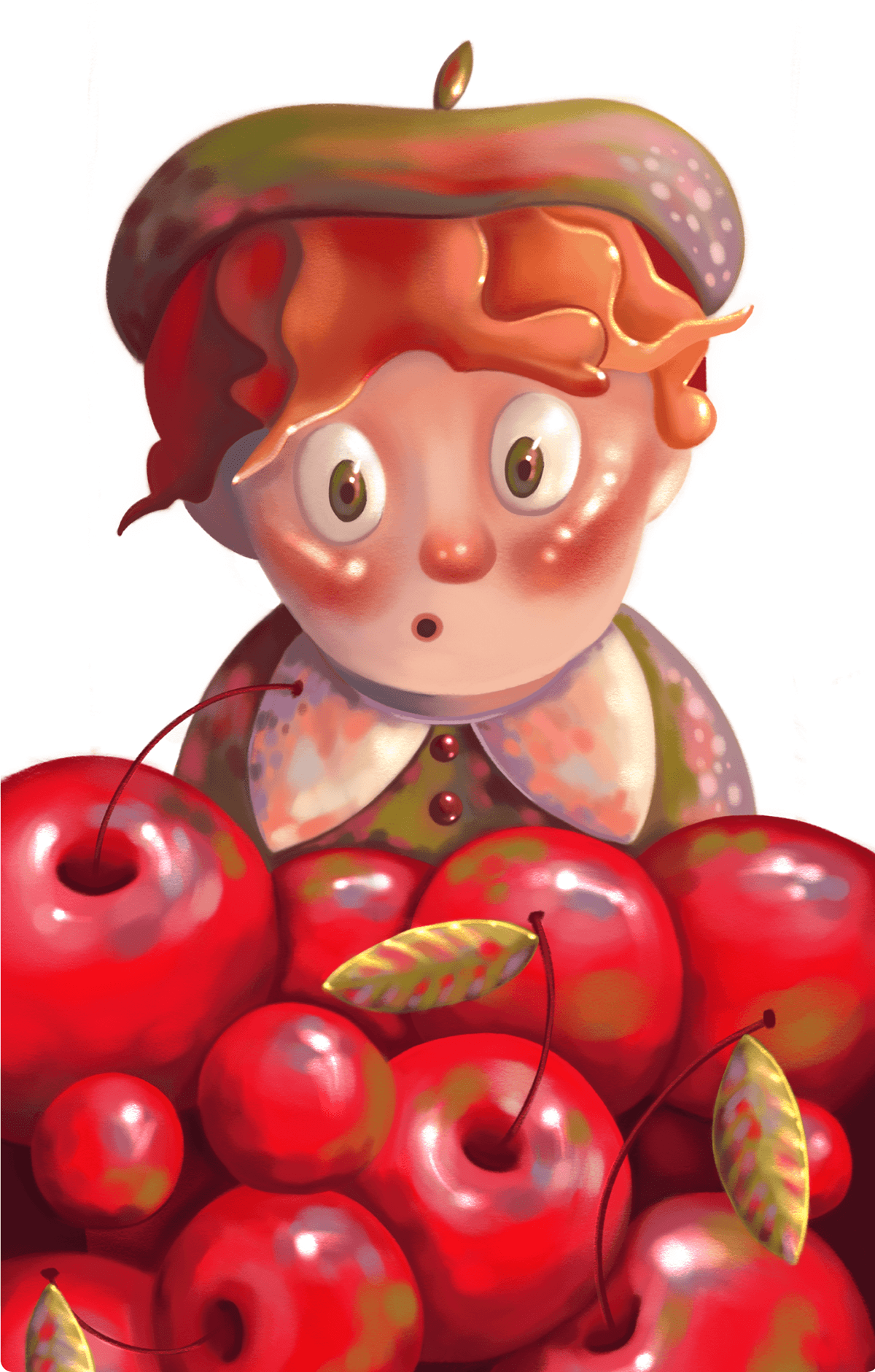 Illustrations / Cherry hail / Aerial lingonberries — Изображение №5 — Иллюстрация на Dprofile