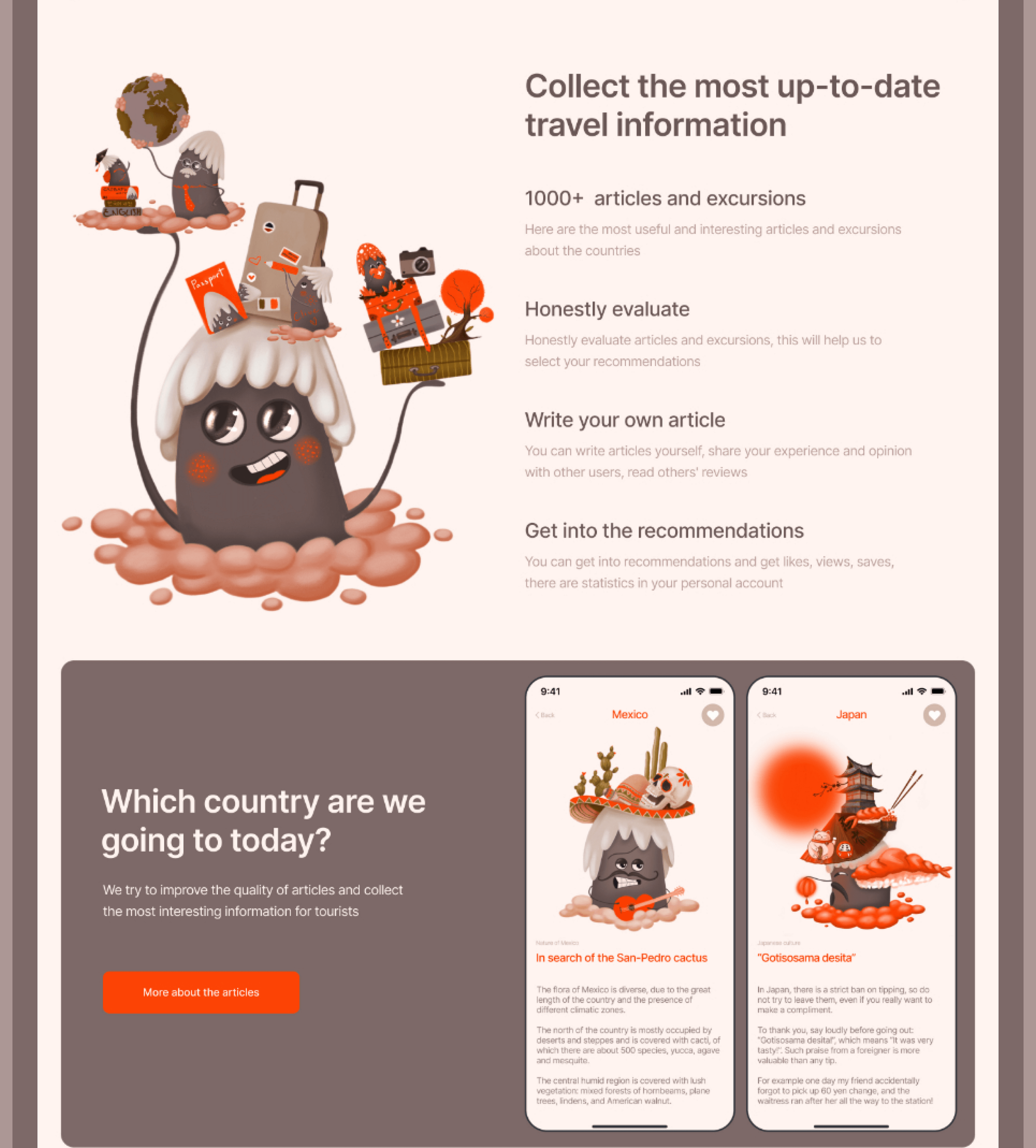 Clive / Travel app — Изображение №11 — Иллюстрация, Графика на Dprofile