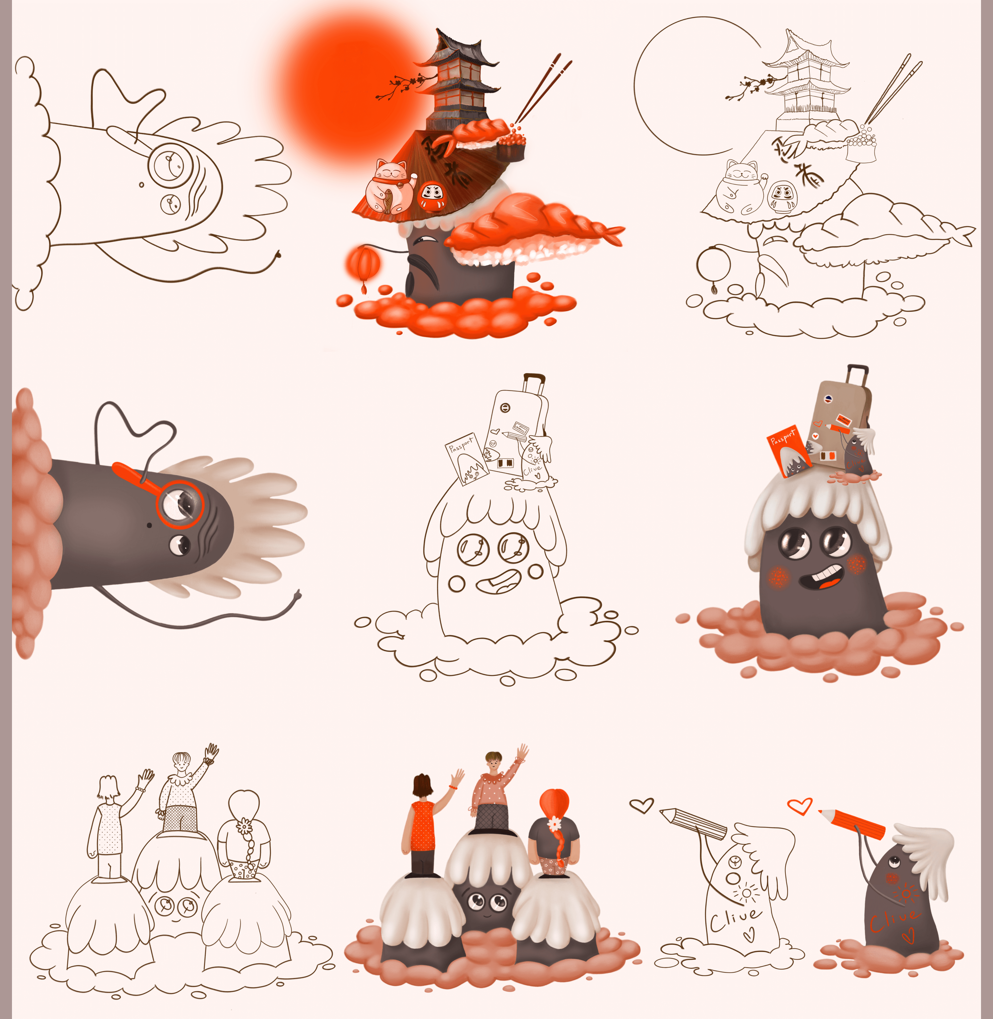 Clive / Travel app — Изображение №5 — Иллюстрация, Графика на Dprofile