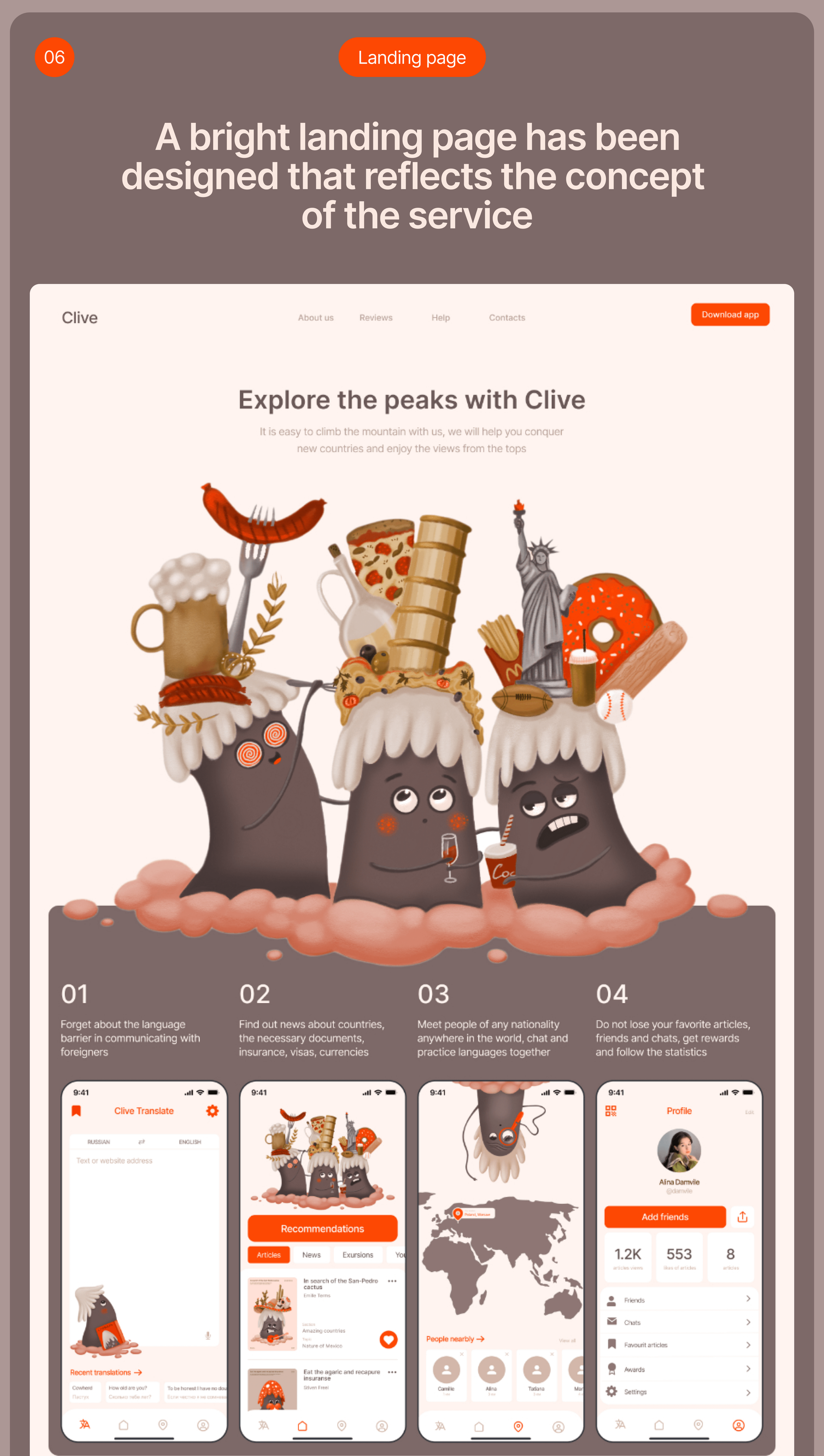 Clive / Travel app — Изображение №10 — Иллюстрация, Графика на Dprofile