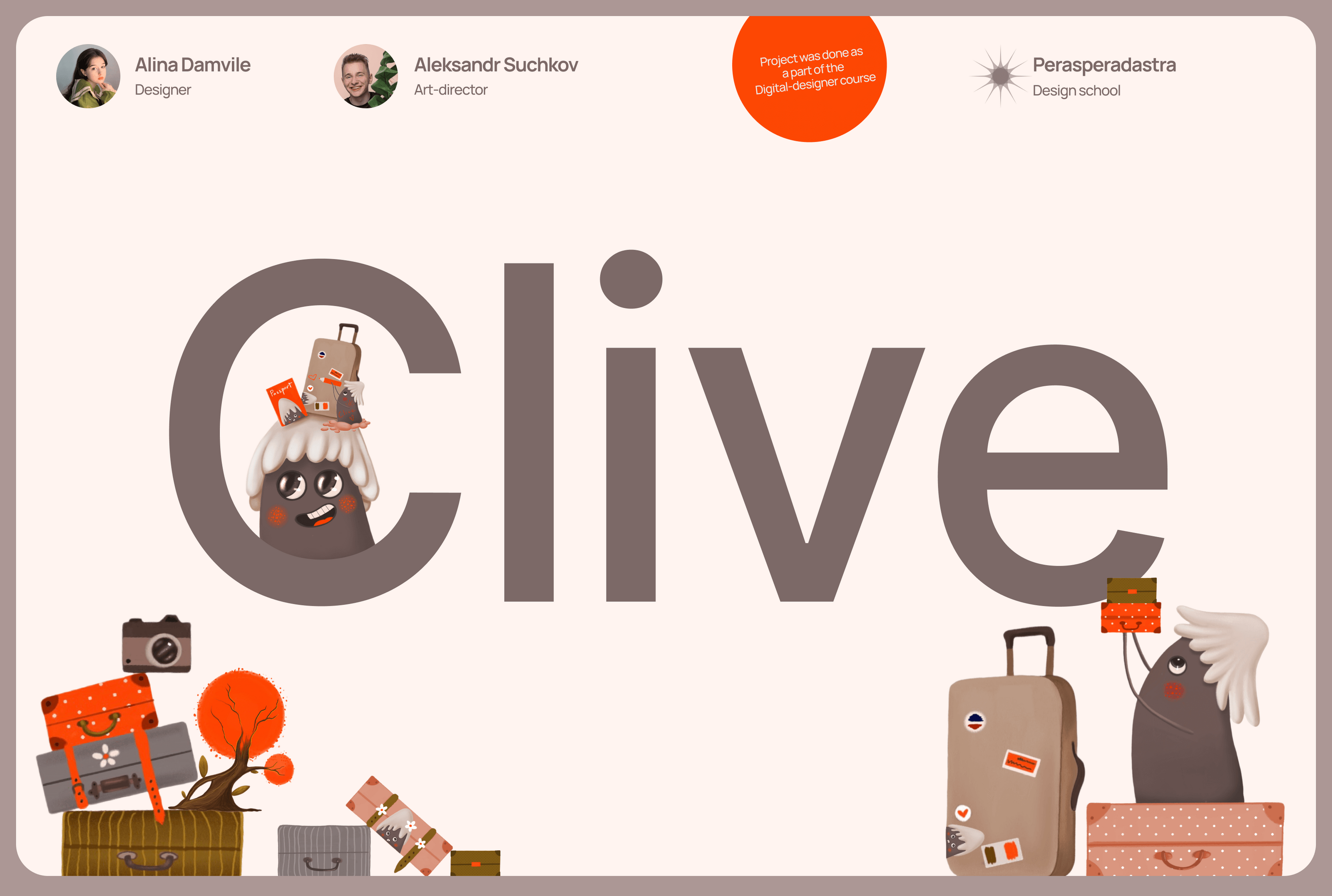 Clive / Travel app — Изображение №1 — Иллюстрация, Графика на Dprofile