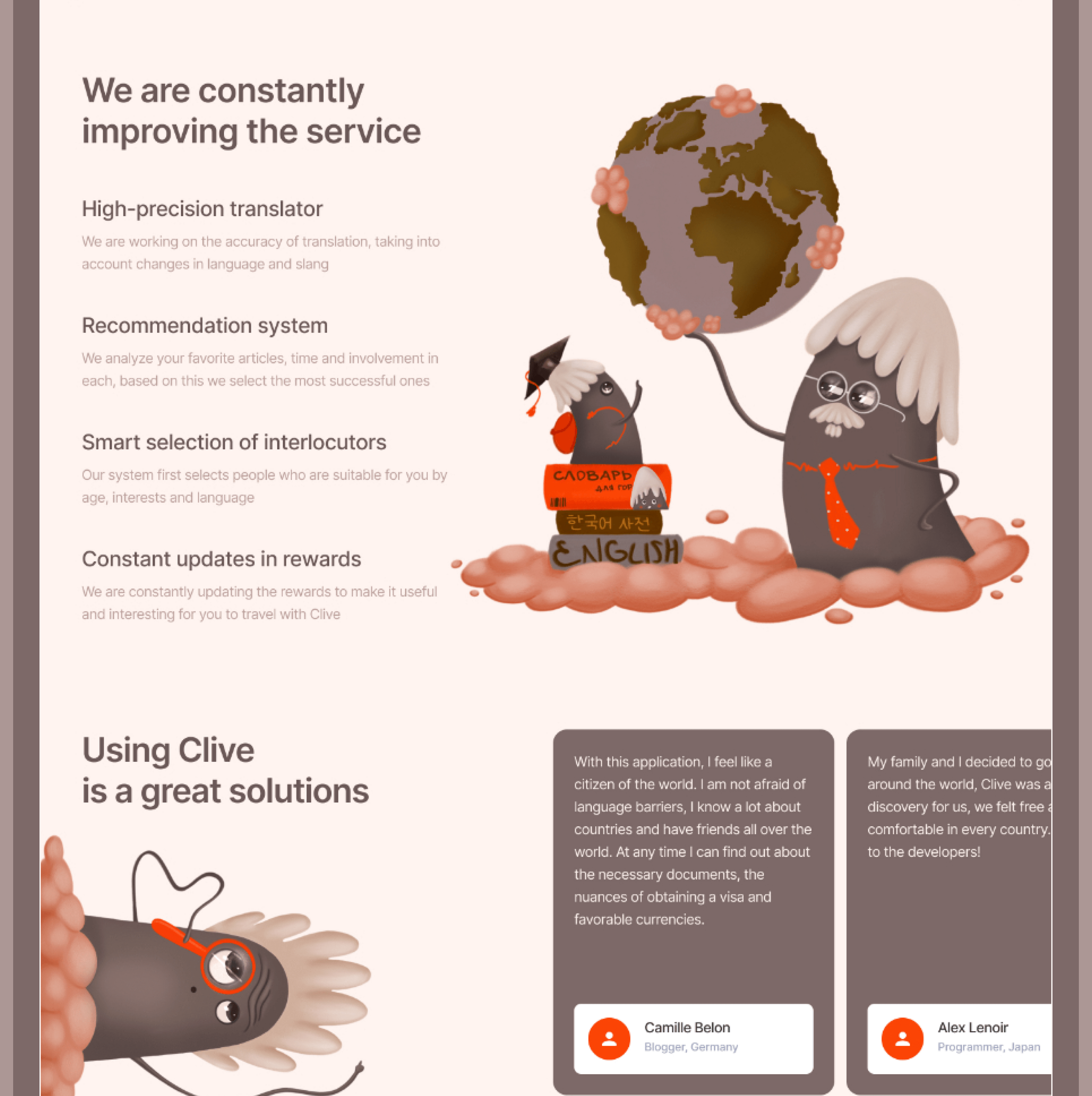 Clive / Travel app — Изображение №12 — Иллюстрация, Графика на Dprofile