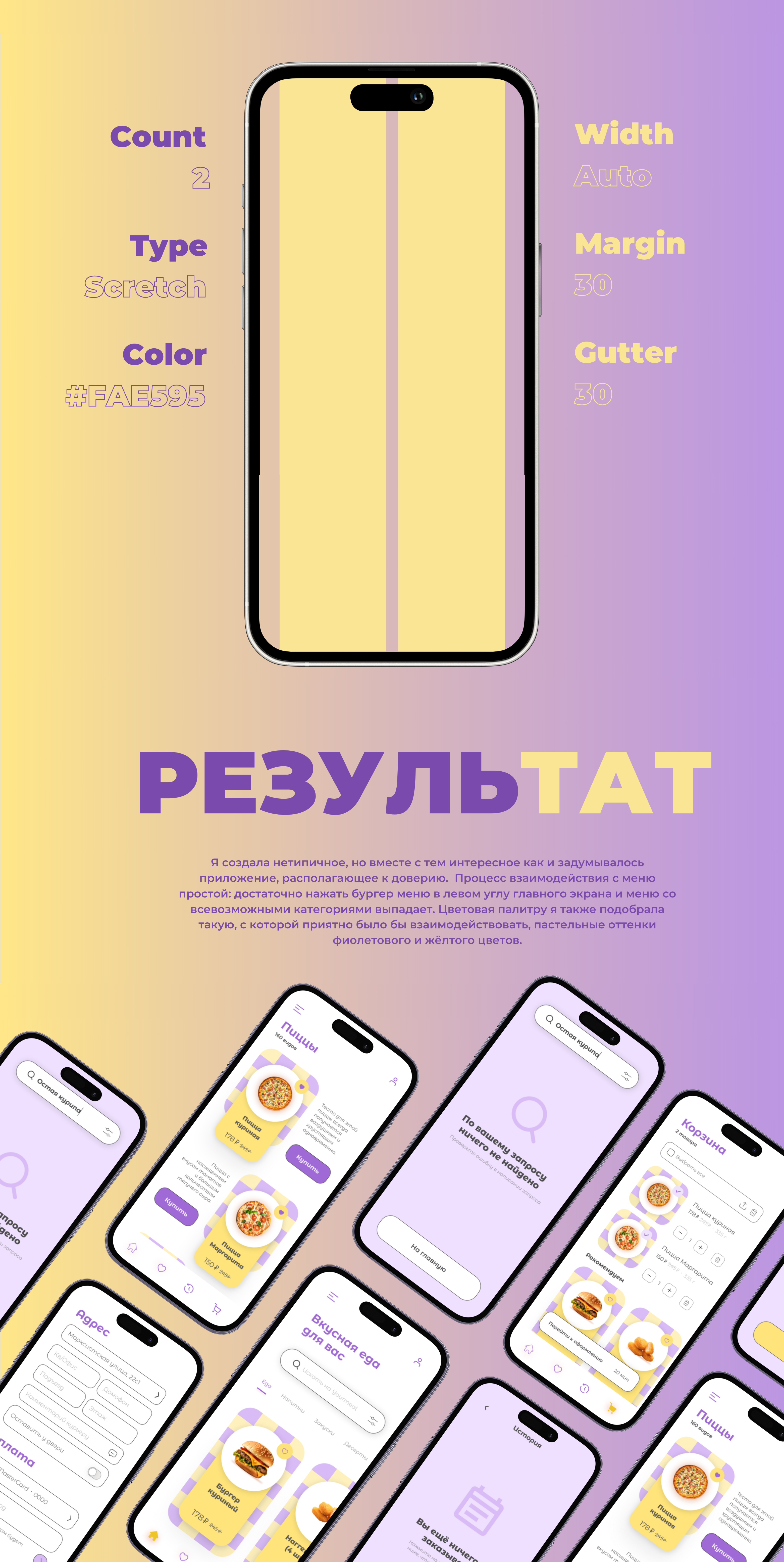 Yourmeal — мобильное приложение доставки еды — Изображение №2 — Интерфейсы на Dprofile