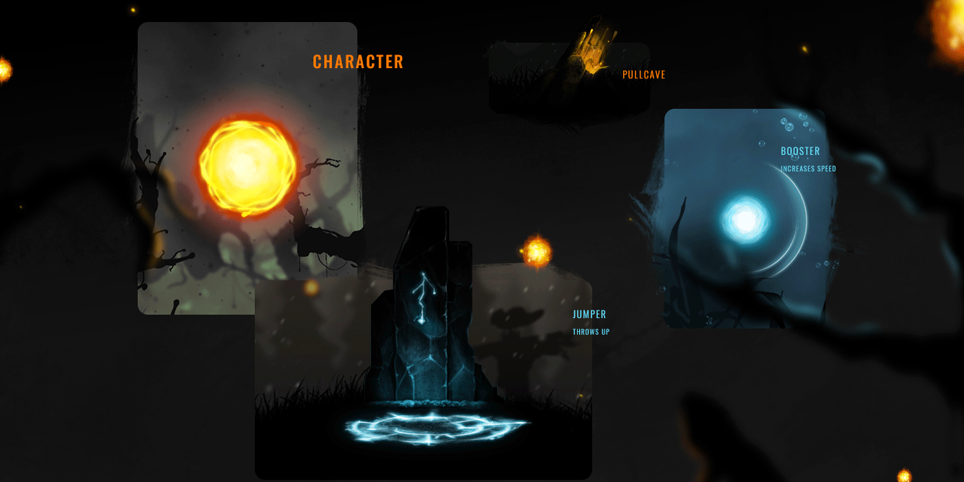 The Flying Sun — мобильная игра — Изображение №3 — Интерфейсы, Иллюстрация на Dprofile