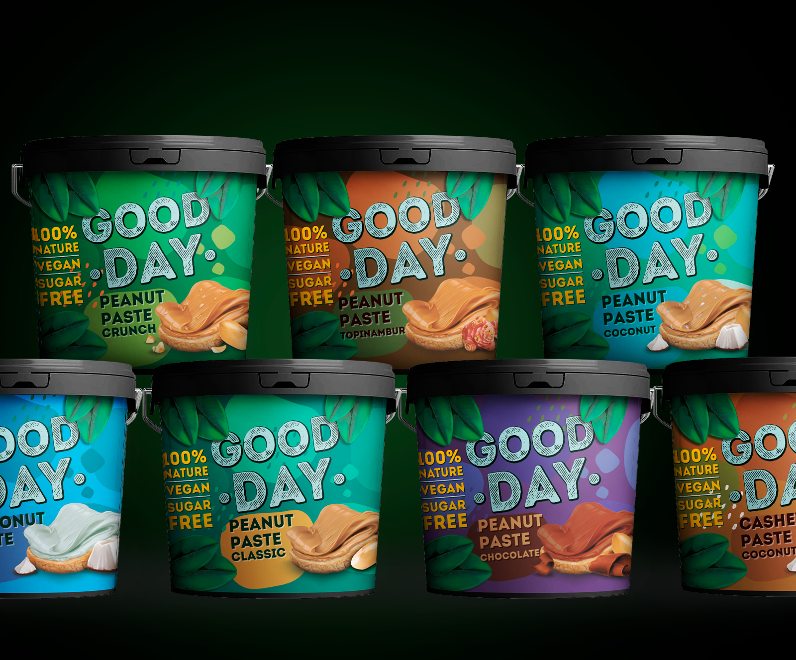 Ореховая паста "GOOD DAY" — Изображение №4 — Брендинг на Dprofile