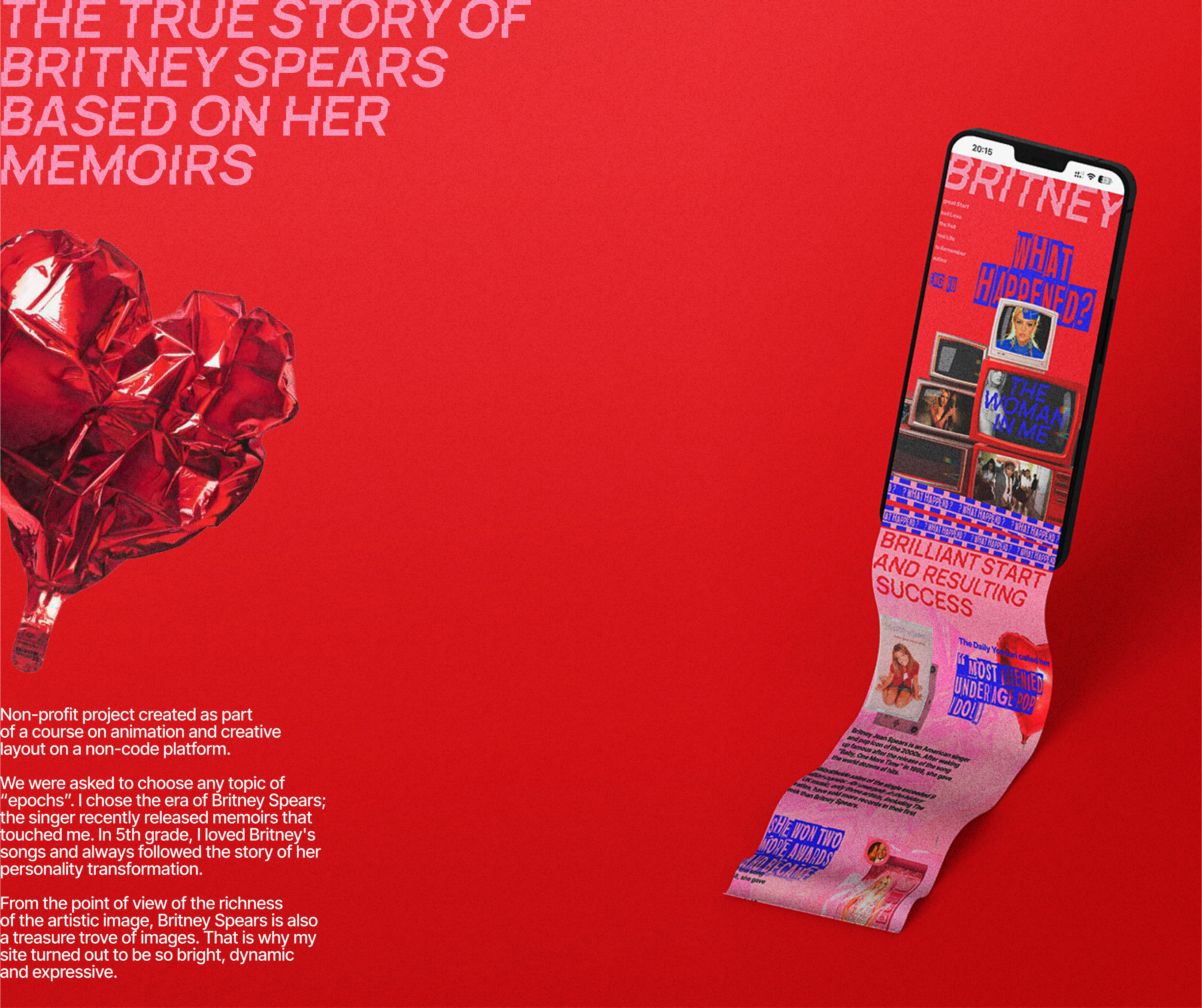 Britney, what happend? non-profit project — Изображение №2 — Интерфейсы, Анимация на Dprofile