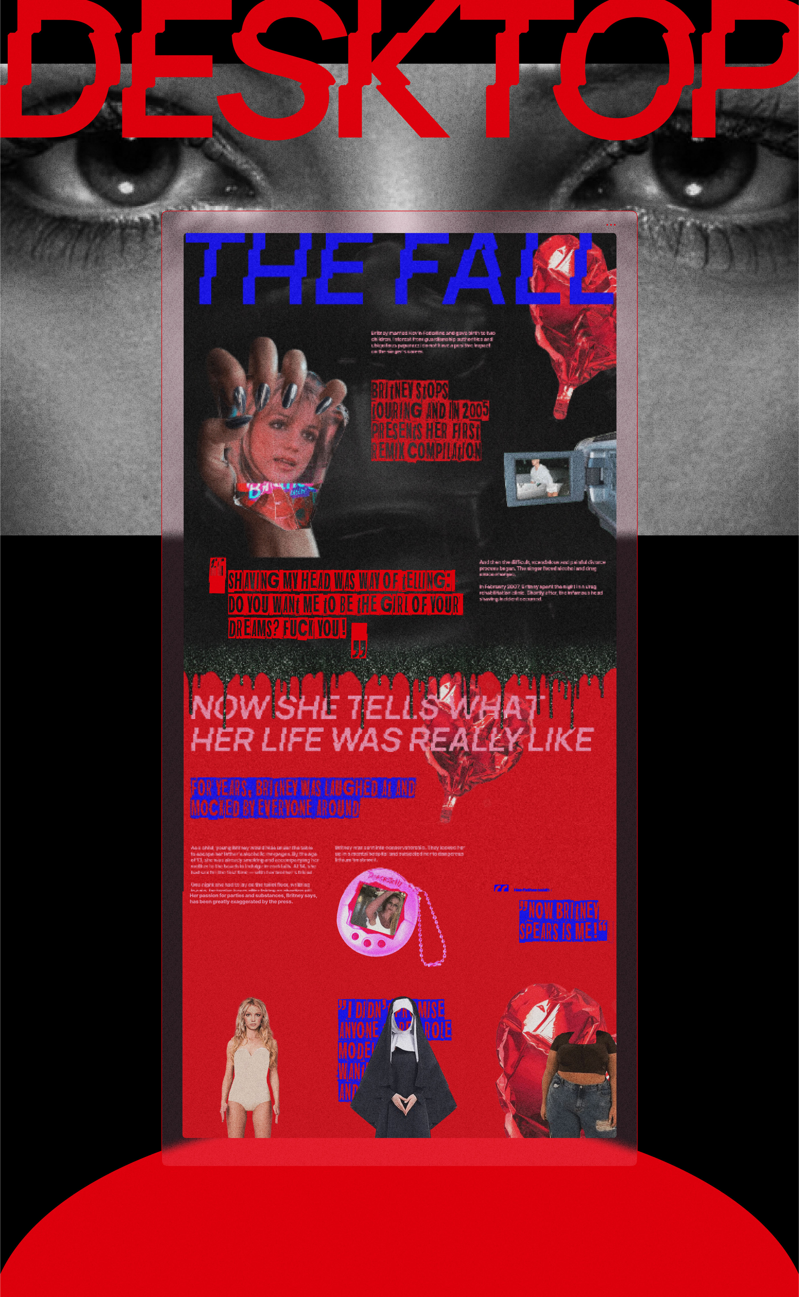 Britney, what happend? non-profit project — Изображение №6 — Интерфейсы, Анимация на Dprofile