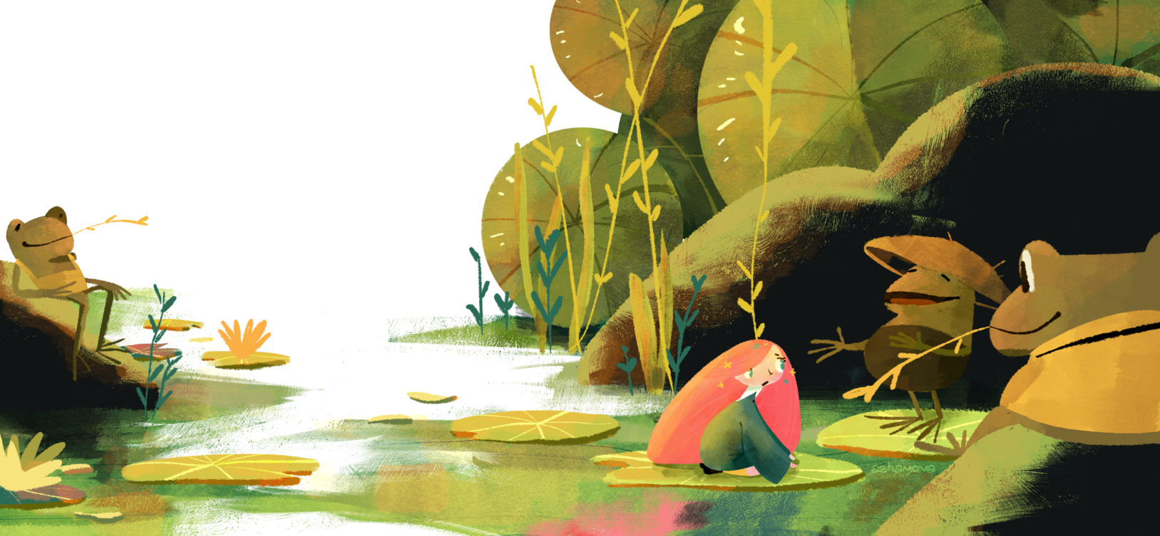 Дюймовочка | Книжные иллюстрации — Изображение №5 — Иллюстрация на Dprofile