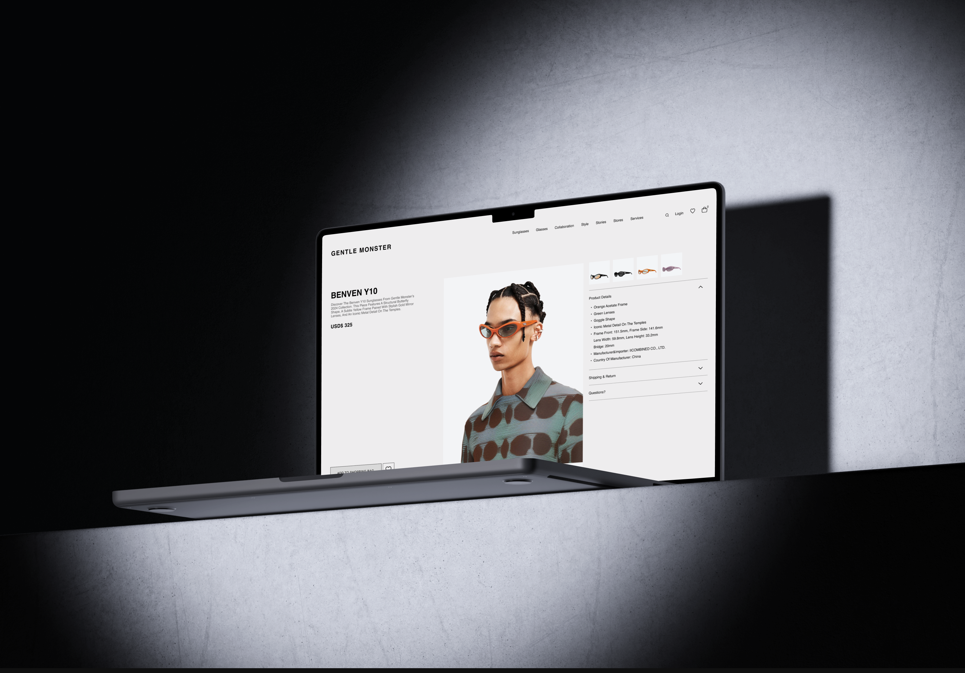 Gentle Monster | E-commerce redesign — Изображение №5 — Интерфейсы, Графика на Dprofile