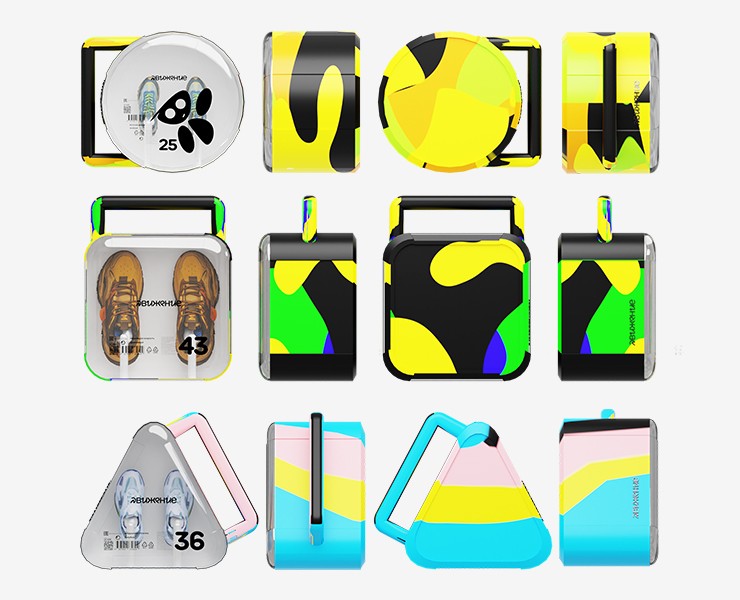 Концепт-проект упаковки кроссовок "Движение" — Брендинг, 3D на Dprofile