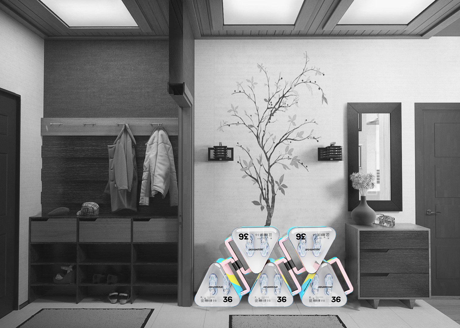 Концепт-проект упаковки кроссовок "Движение" — Изображение №21 — Брендинг, 3D на Dprofile