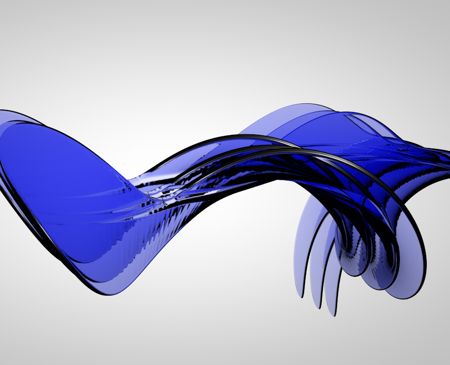 Abstract Blue Glass — 3D на Dprofile
