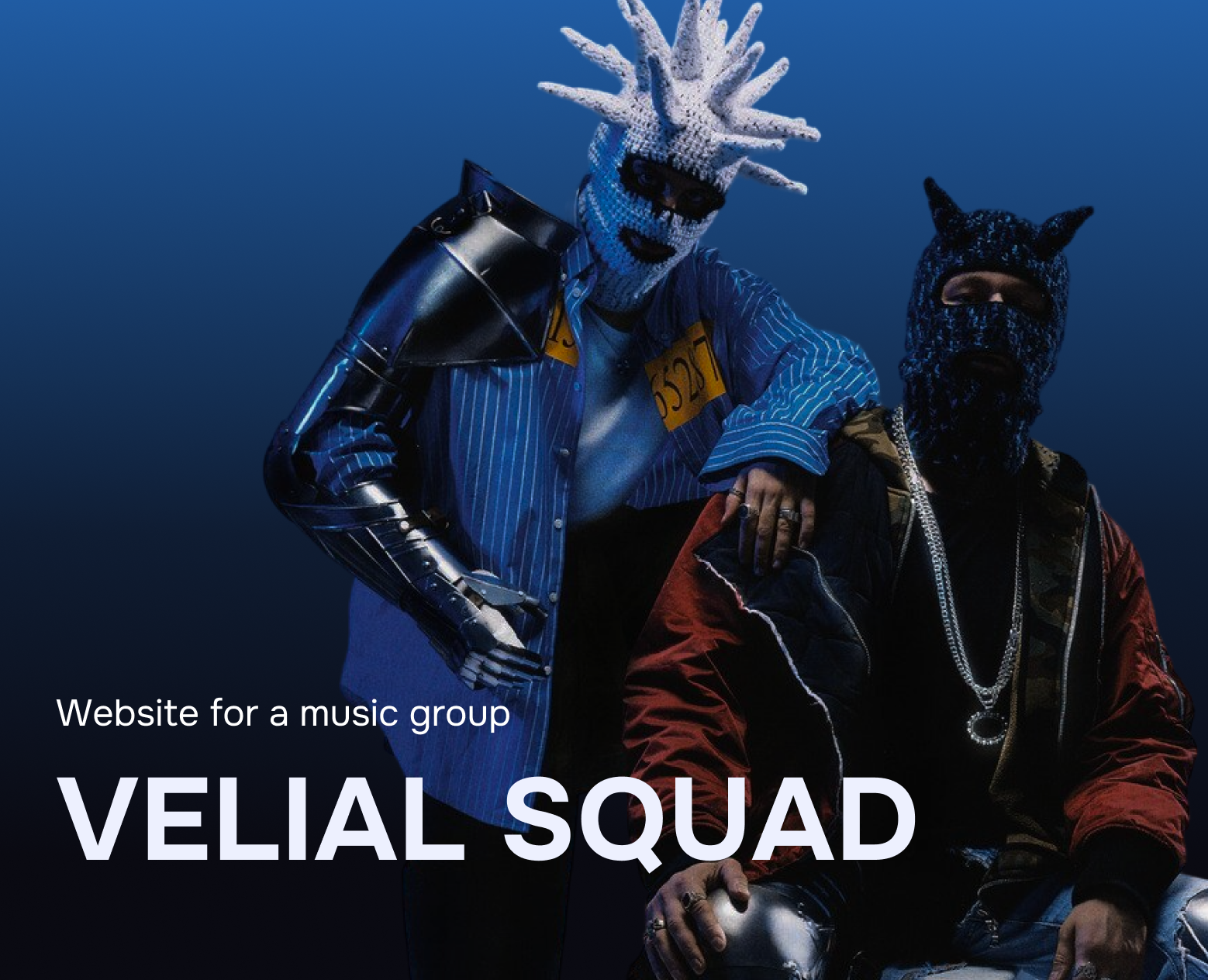 Website for a music group | Velial Squad — Интерфейсы на Dprofile