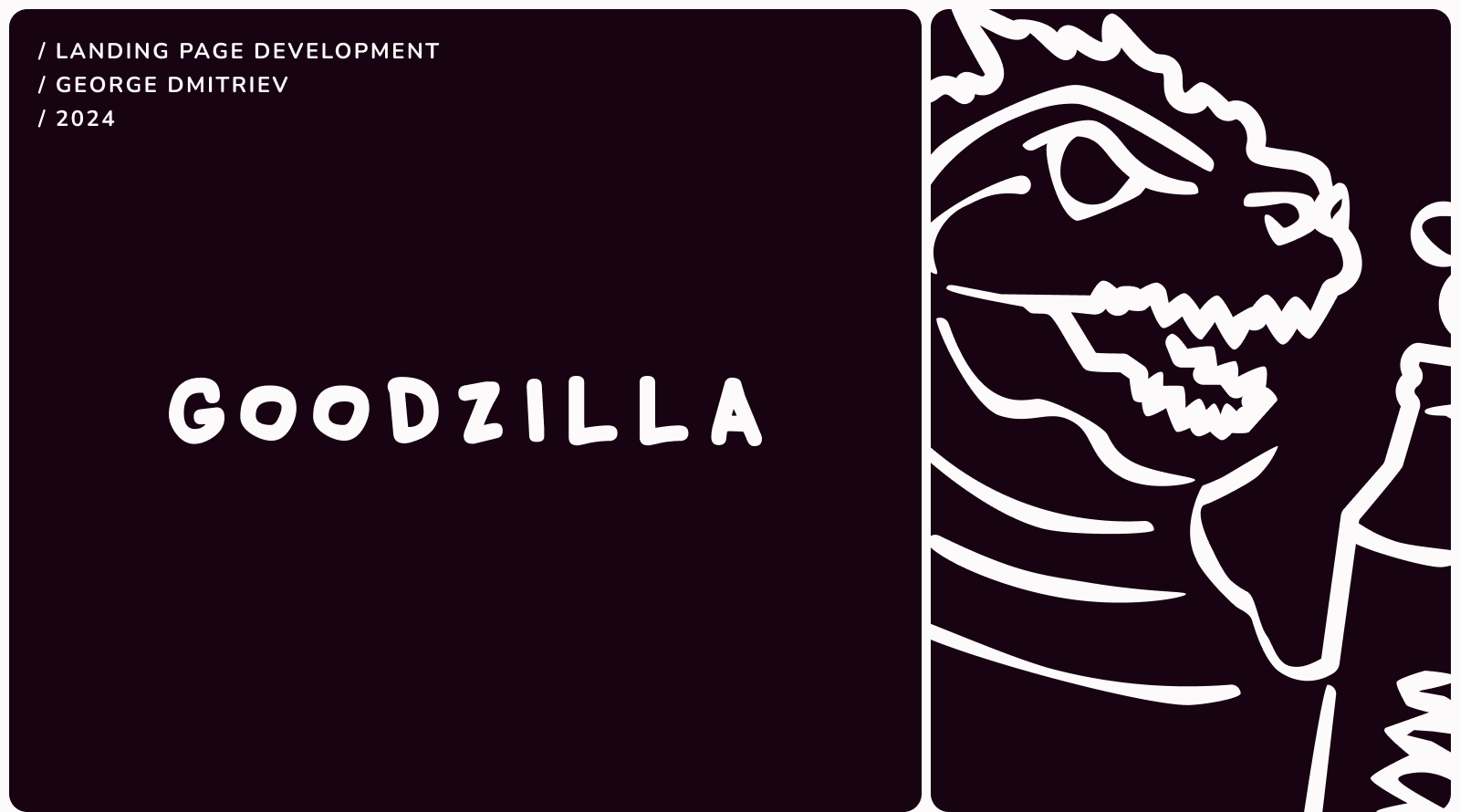 Landing page development | GOODZILLA — Изображение №1 — Интерфейсы, Брендинг на Dprofile
