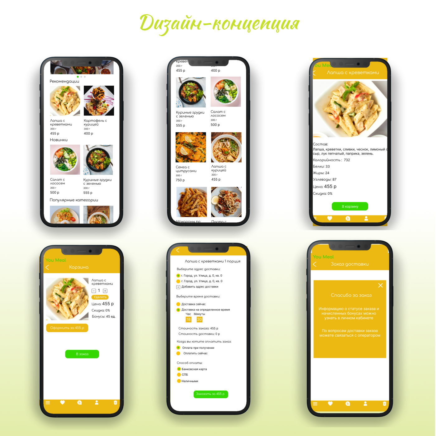 Приложение готовой доставки еды — Изображение №7 — Интерфейсы на Dprofile