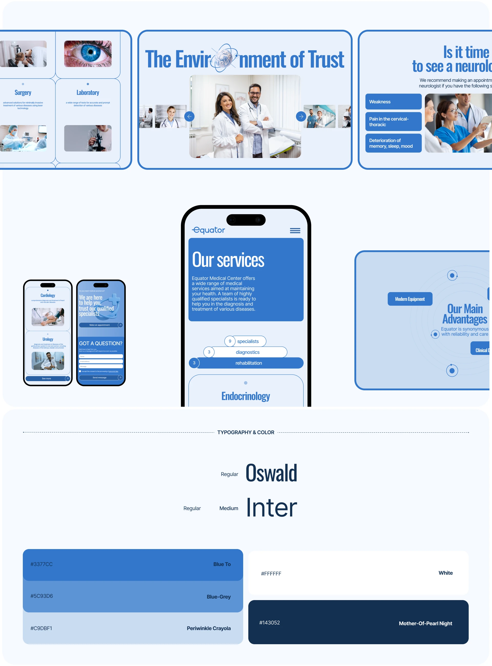 EQUATOR Medical Center | Website — Изображение №4 — Интерфейсы на Dprofile