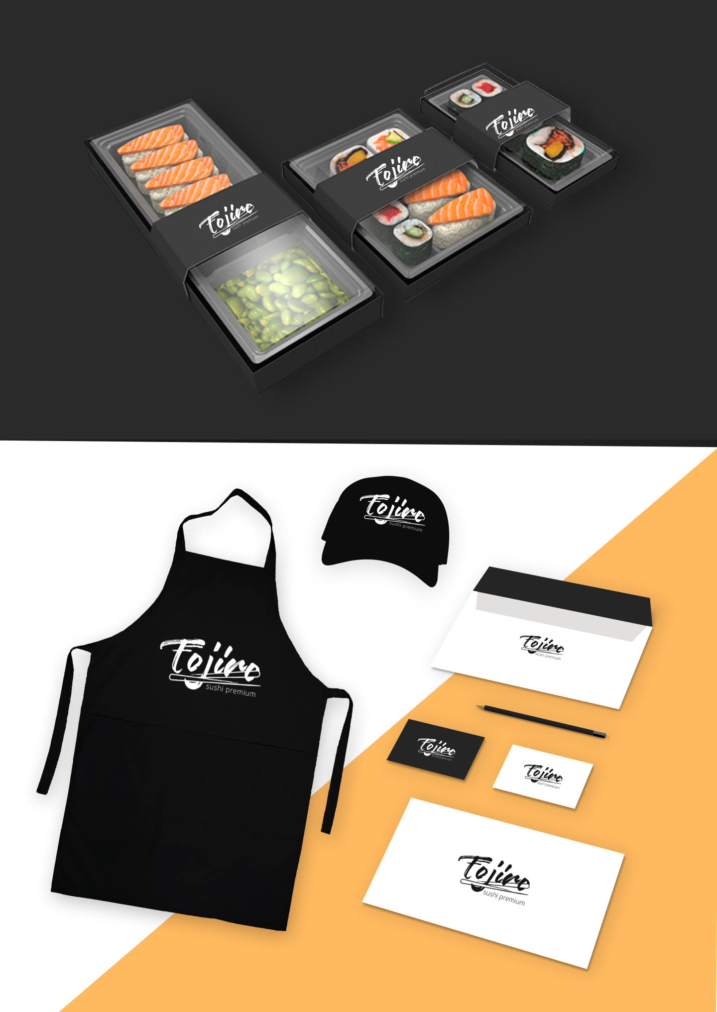 Разработка логотипа для доставки роллов Tojiro — Изображение №2 — Интерфейсы, Брендинг на Dprofile