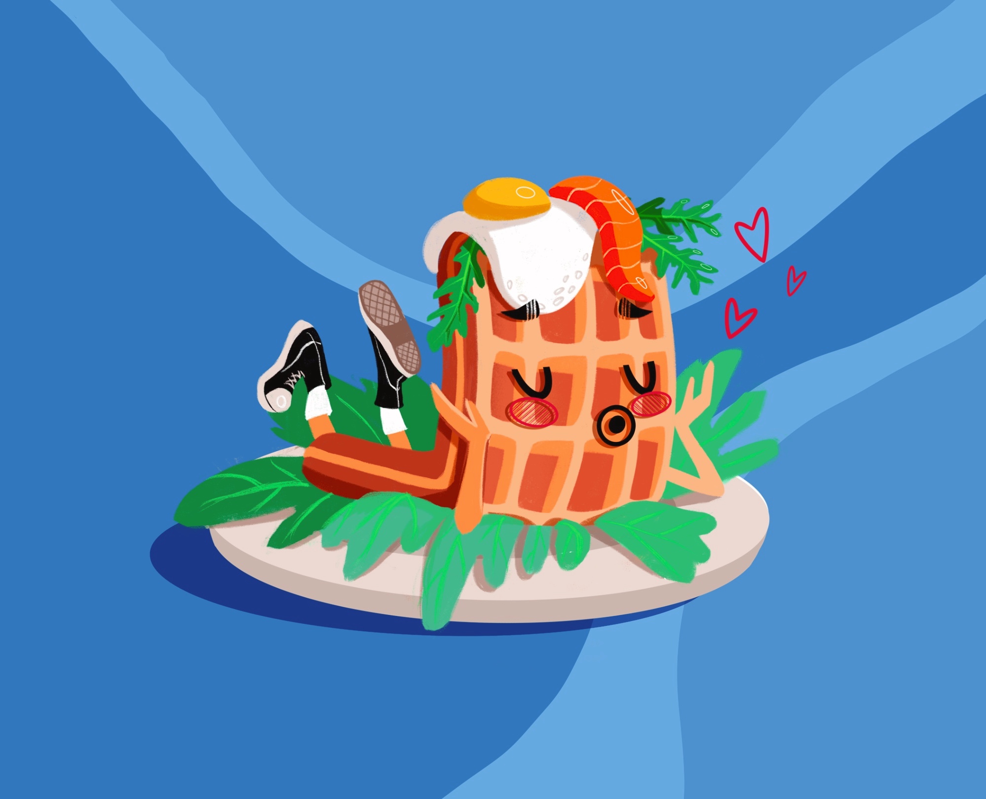 Бренд персонаж для кафе — Иллюстрация на Dprofile