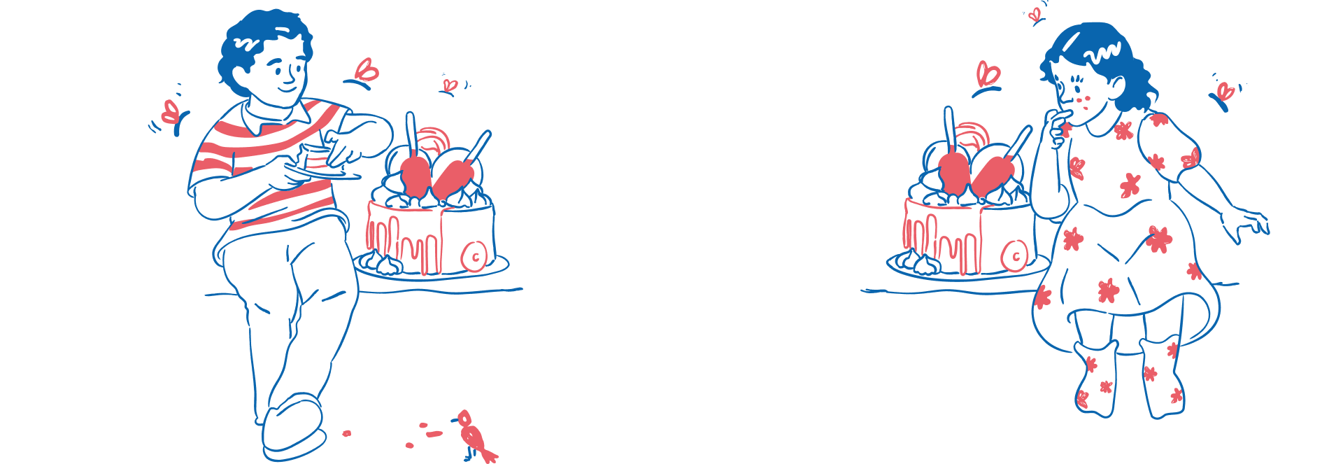 Иллюстрации для кондитерской ВАРВАРА+JEROME — Изображение №6 — Брендинг, Иллюстрация на Dprofile