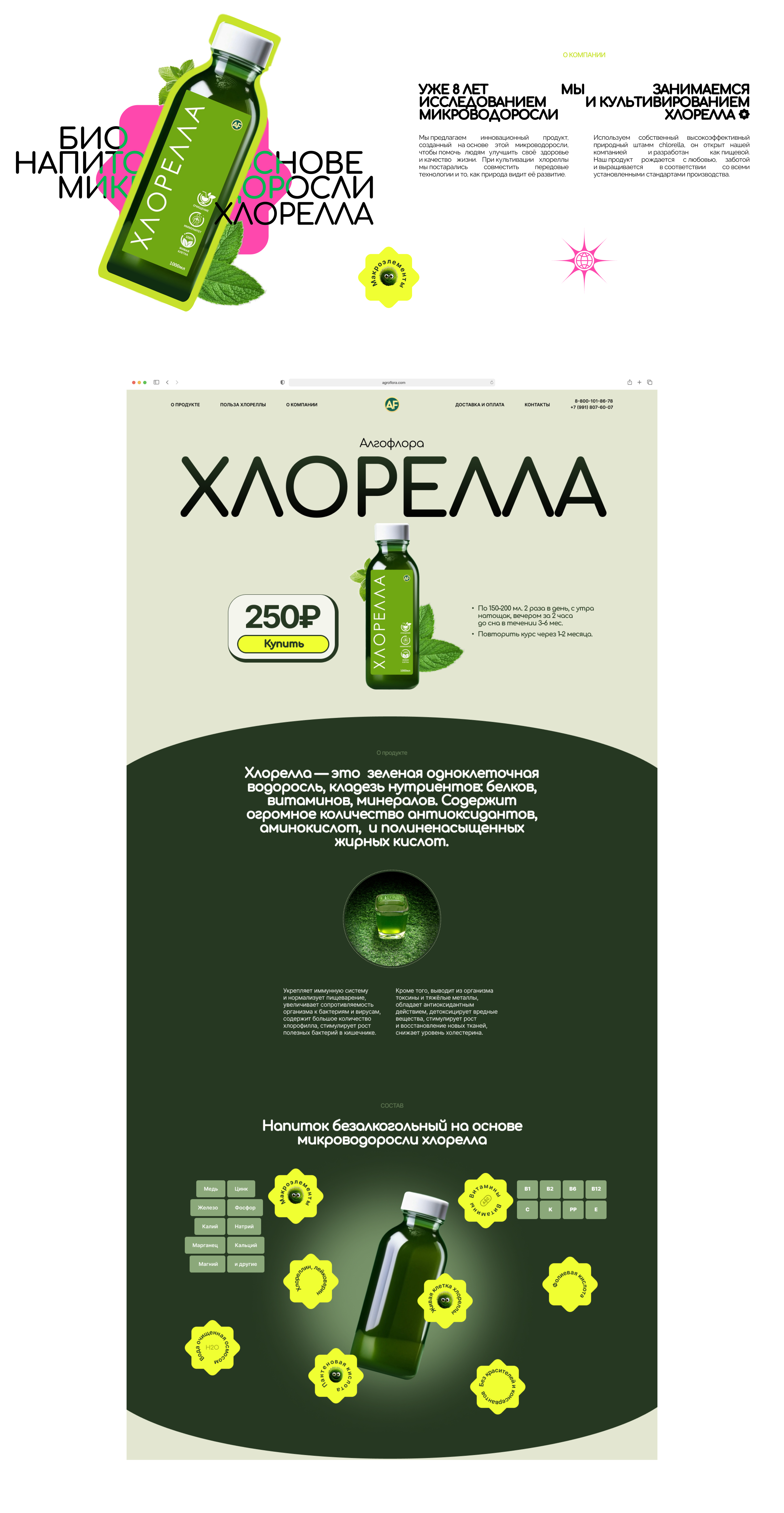 Био напиток Хлорелла — Изображение №2 — Интерфейсы на Dprofile