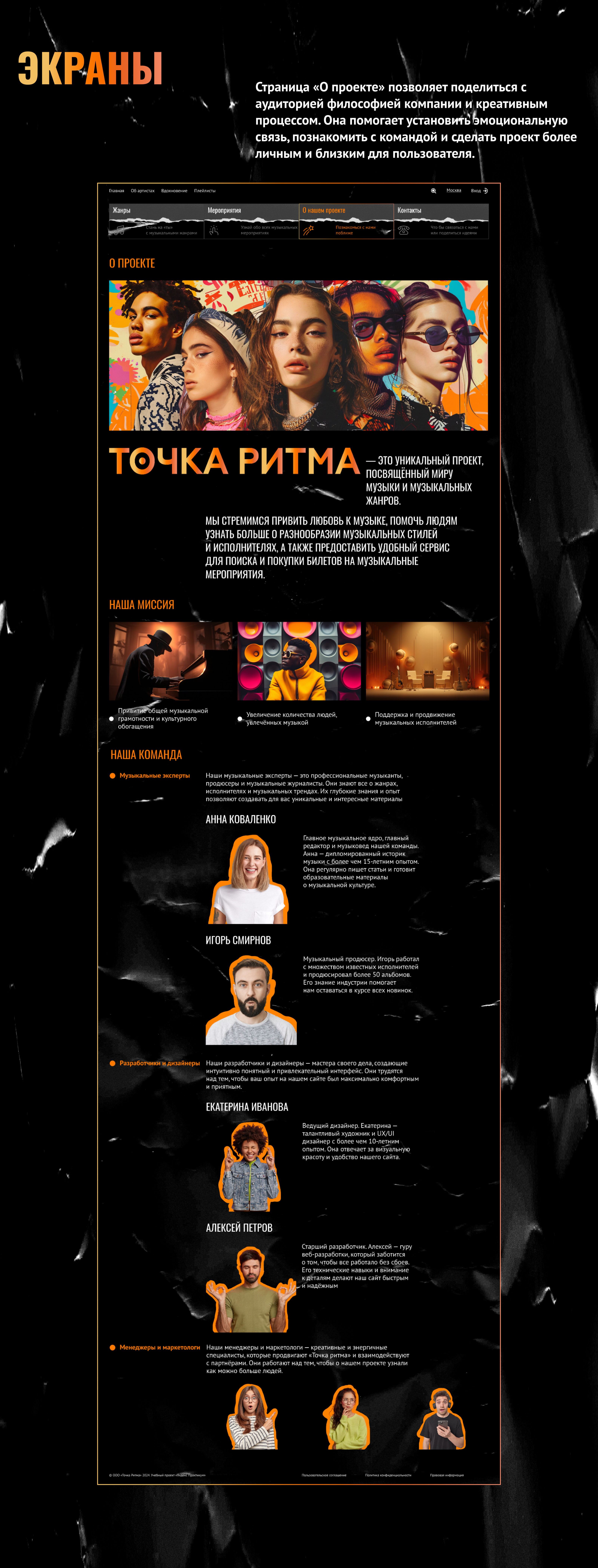ТОЧКА РИТМА | Music web platform — Изображение №14 — Интерфейсы на Dprofile
