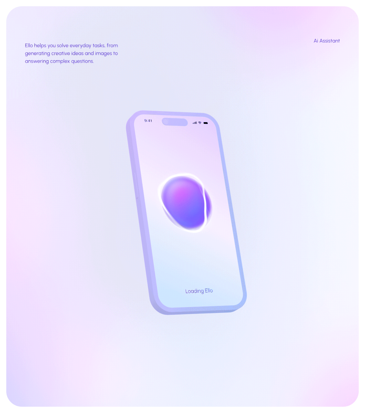 Ello AI Assistant - Mobile App & UX/UI Design — Изображение №4 — Интерфейсы на Dprofile