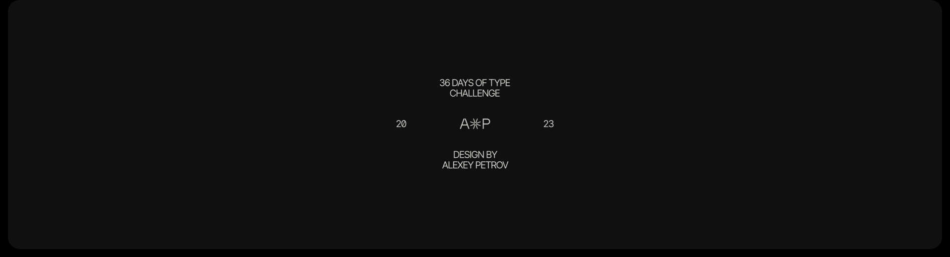 36 Days of Type — Изображение №38 — Иллюстрация, Графика на Dprofile