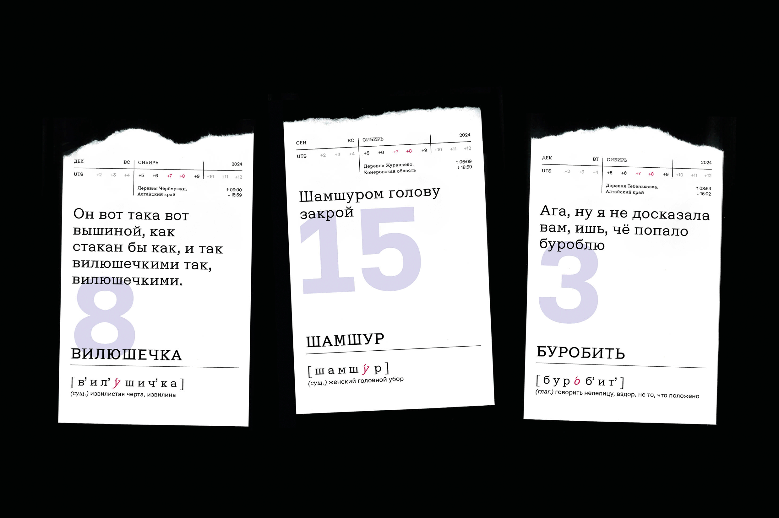 Говор сибирской деревни. Календарь 2024 — Изображение №2 — Графика на Dprofile