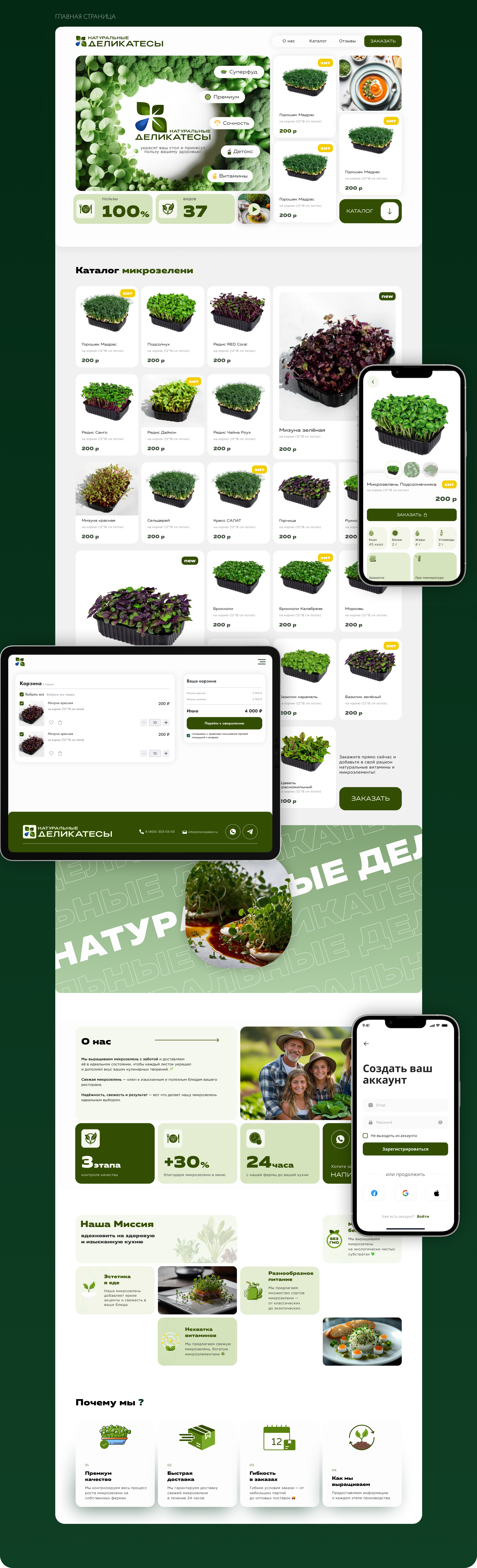 Микрозелень — Изображение №5 — Интерфейсы, Брендинг на Dprofile