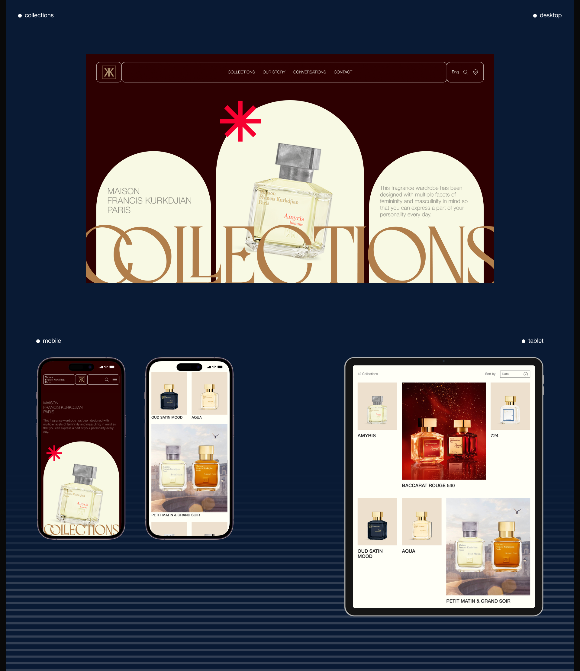 Maison Francis Kurkdjian | Corporate website redesign — Изображение №7 — Интерфейсы на Dprofile