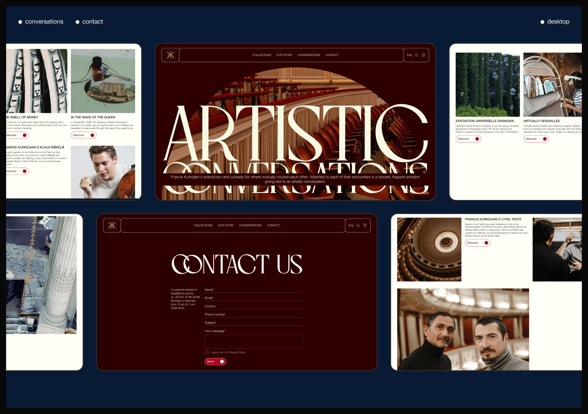 Maison Francis Kurkdjian | Corporate website redesign — Изображение №13 — Интерфейсы на Dprofile
