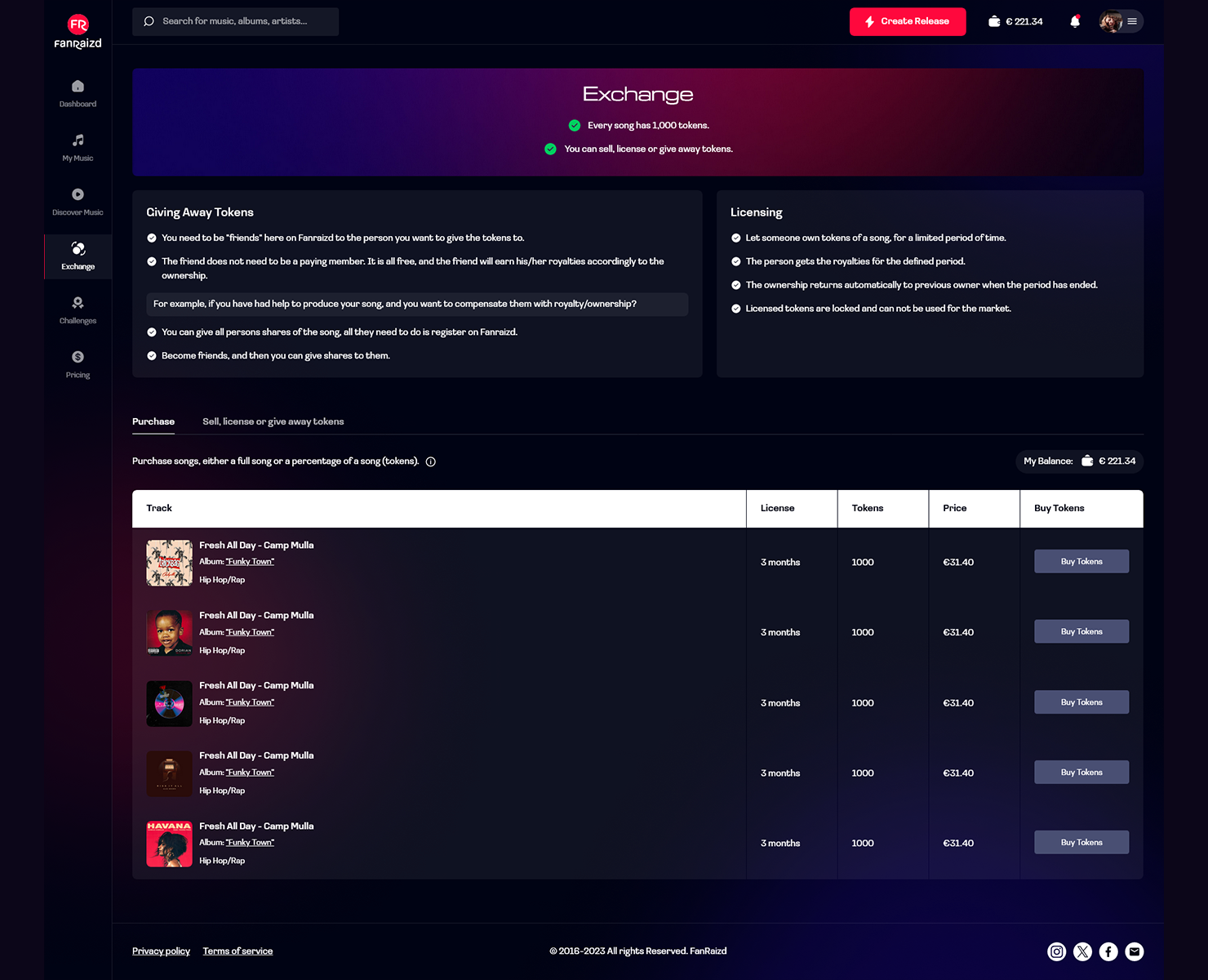 FanRaizd — Интерфейсы на Dprofile