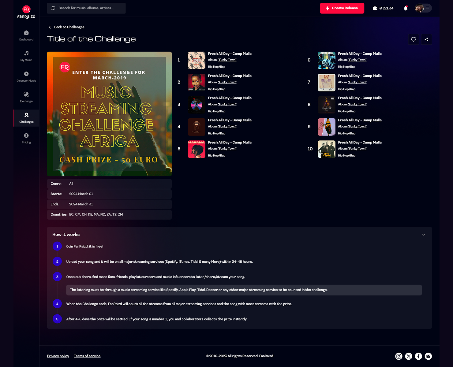 FanRaizd — Интерфейсы на Dprofile