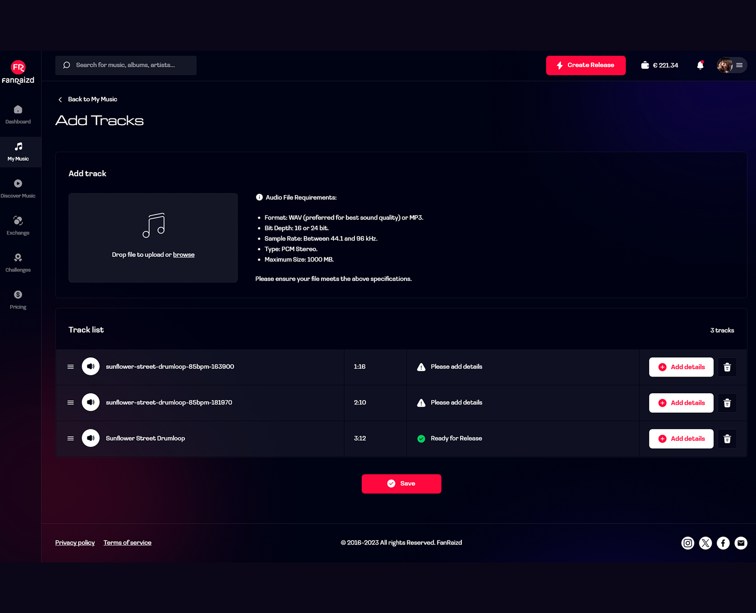 FanRaizd — Интерфейсы на Dprofile