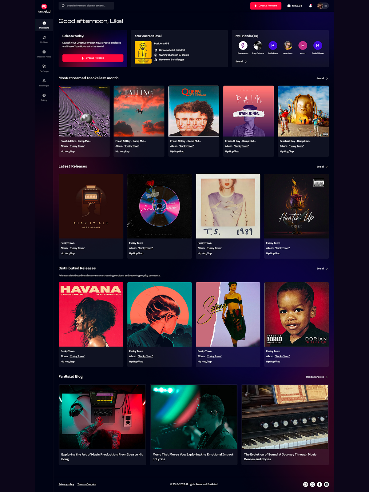 FanRaizd — Изображение №1 — Интерфейсы на Dprofile