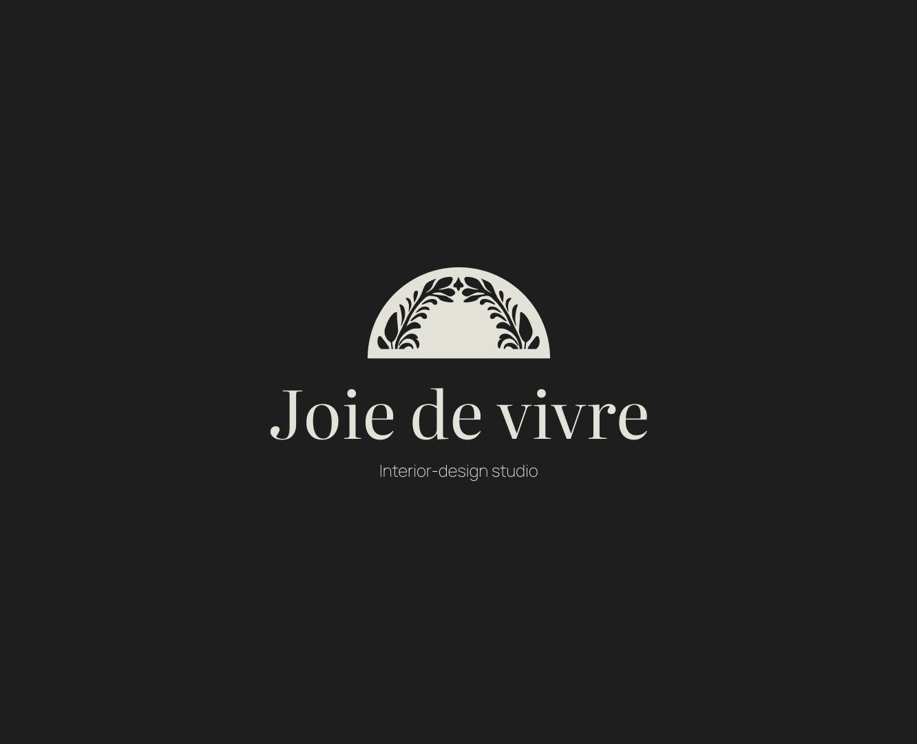 Студия дизайна интерьеров "Joie de vivre" — Брендинг на Dprofile