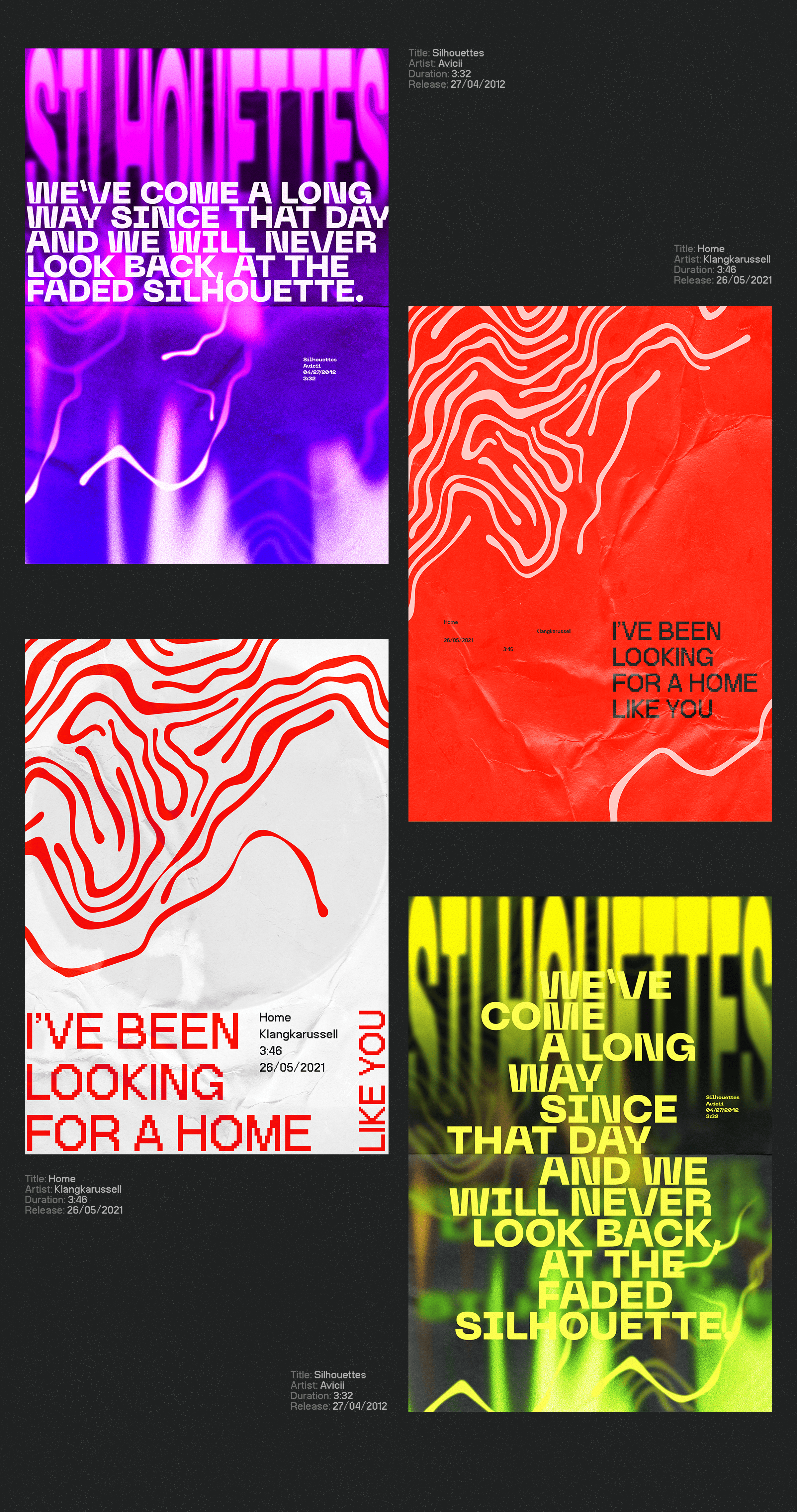Music Posters Collection | Graphic concept — Изображение №4 — Брендинг, Графика на Dprofile