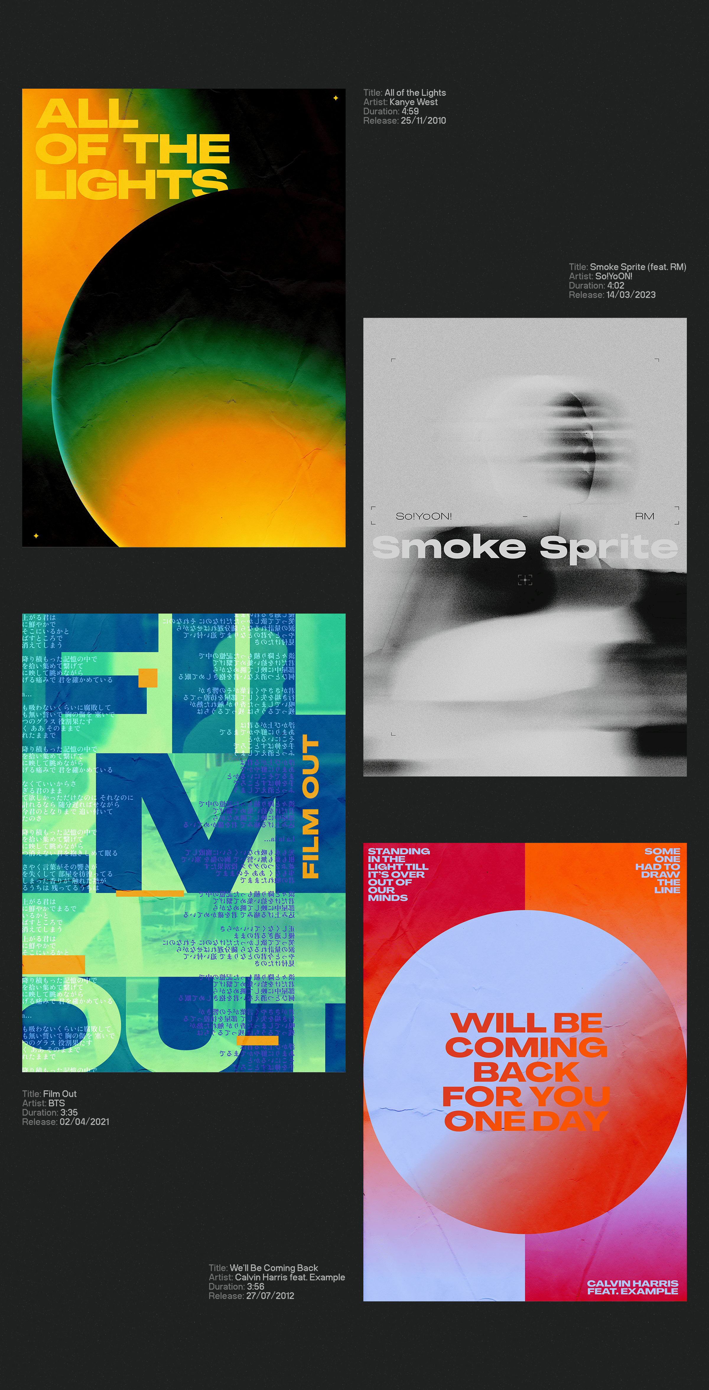 Music Posters Collection | Graphic concept — Изображение №5 — Брендинг, Графика на Dprofile