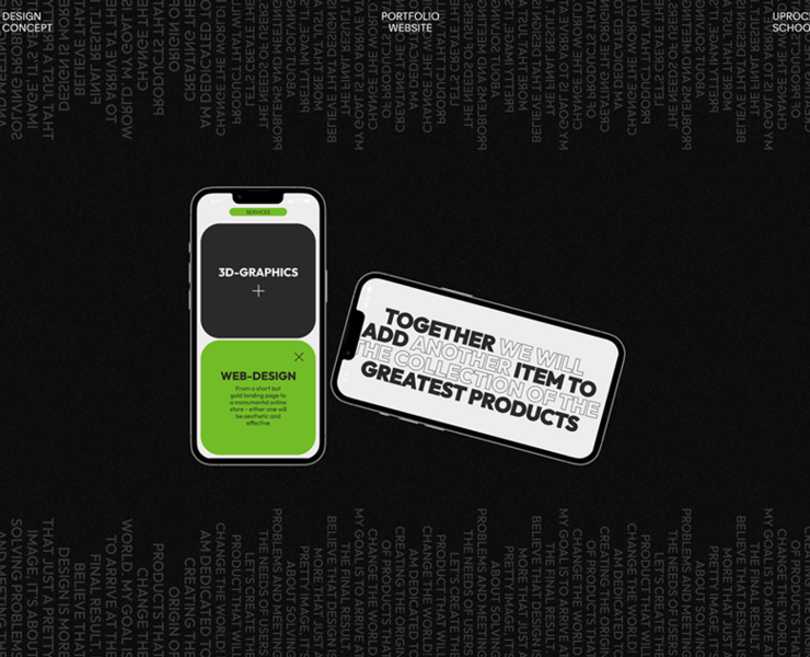 Сайт-портфолио UX/UI дизайнера — Интерфейсы, Брендинг на Dprofile