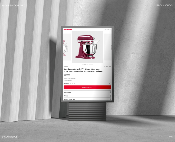 Редизайн сайта | KitchenAid — Интерфейсы, Брендинг на Dprofile