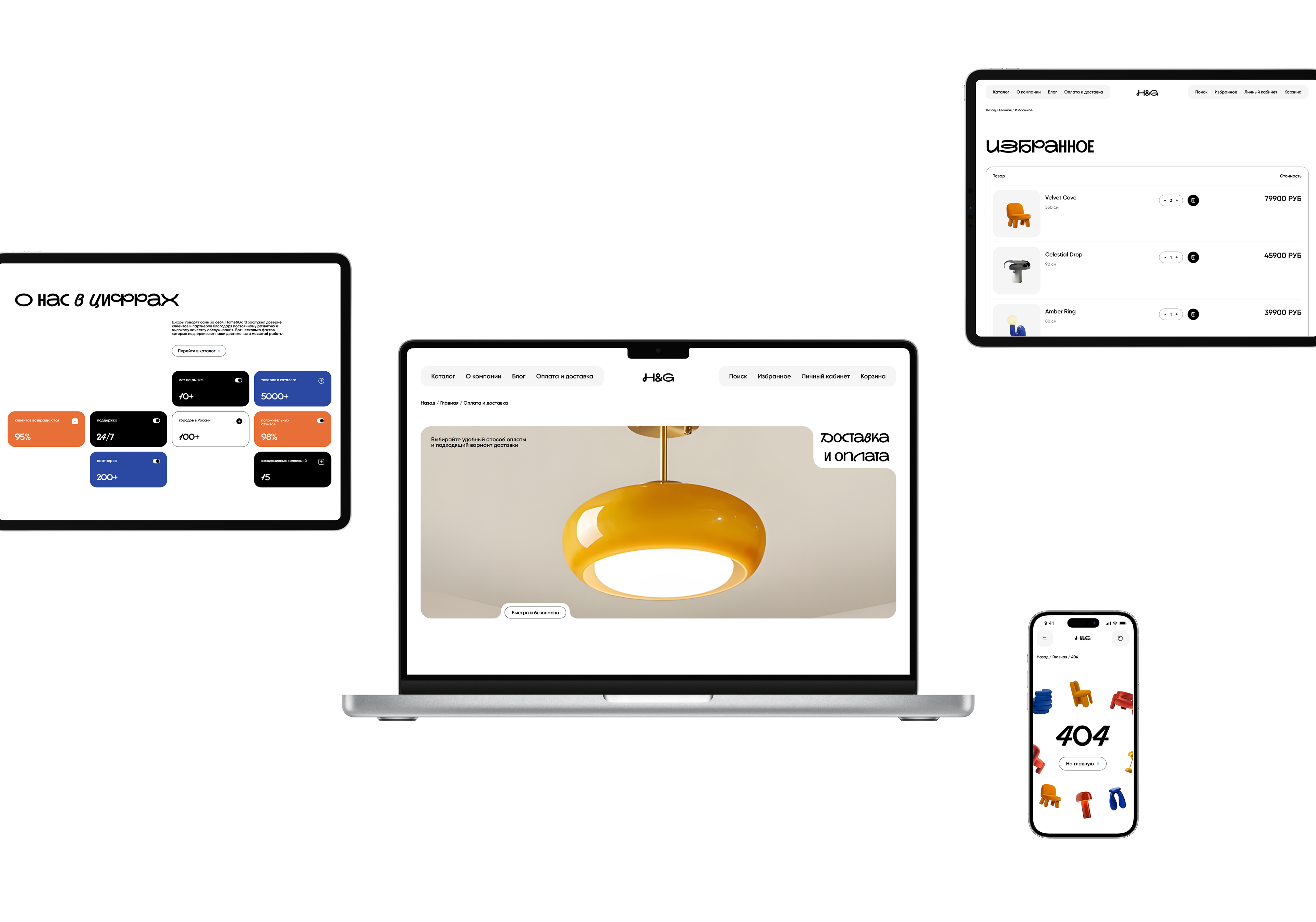 Интернет-магазин Home&Gard | Веб-дизайн | UX/UI Дизайн — Изображение №6 — Интерфейсы, Анимация на Dprofile