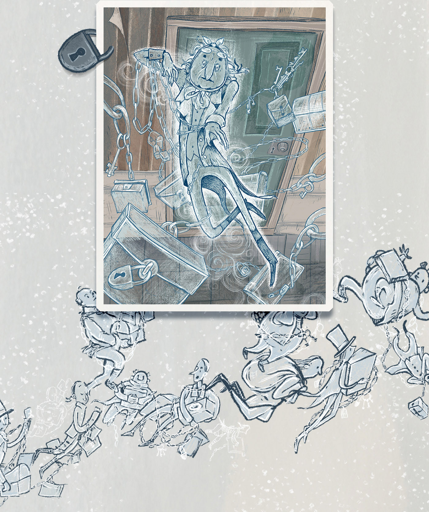 Книжная иллюстрация. A Christmas Carol — Изображение №7 — Иллюстрация на Dprofile
