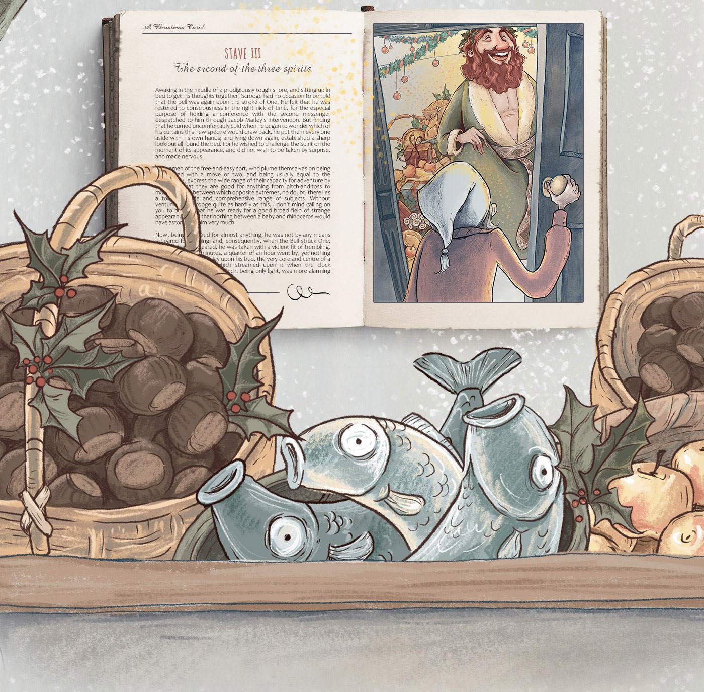 Книжная иллюстрация. A Christmas Carol — Изображение №13 — Иллюстрация на Dprofile