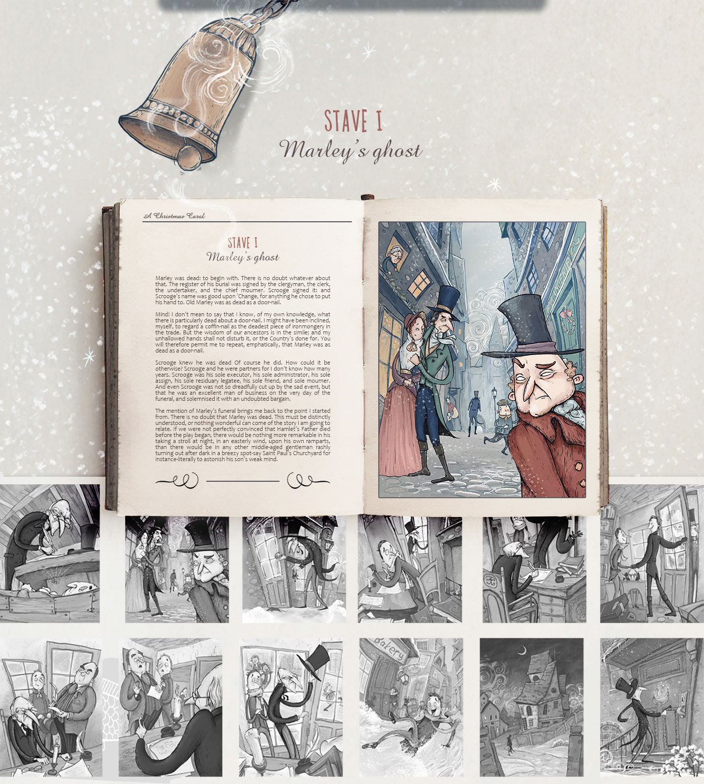 Книжная иллюстрация. A Christmas Carol — Изображение №3 — Иллюстрация на Dprofile
