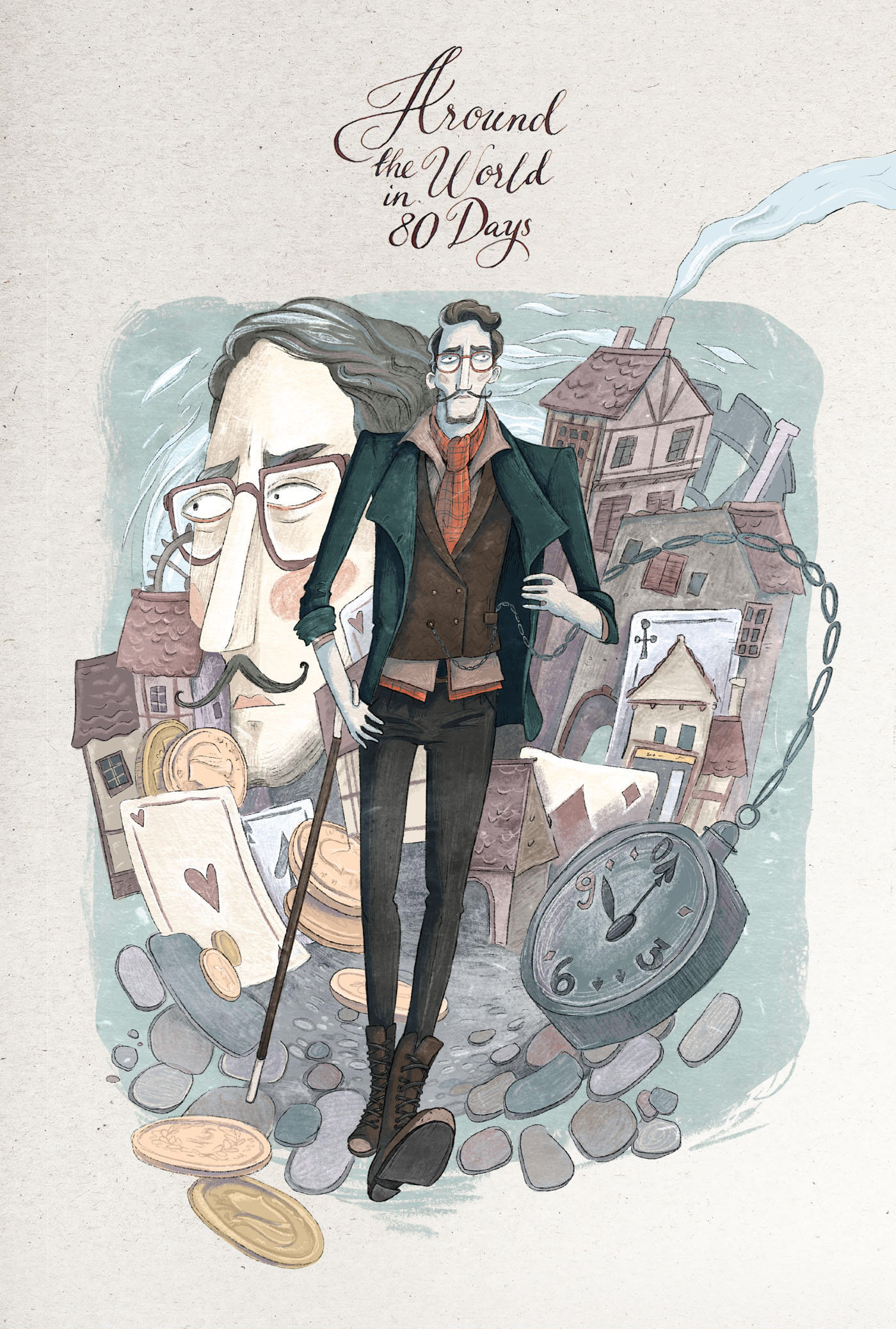 Around the World in 80 Days. BOOK ILLUSTRATIONS — Изображение №1 — Иллюстрация на Dprofile