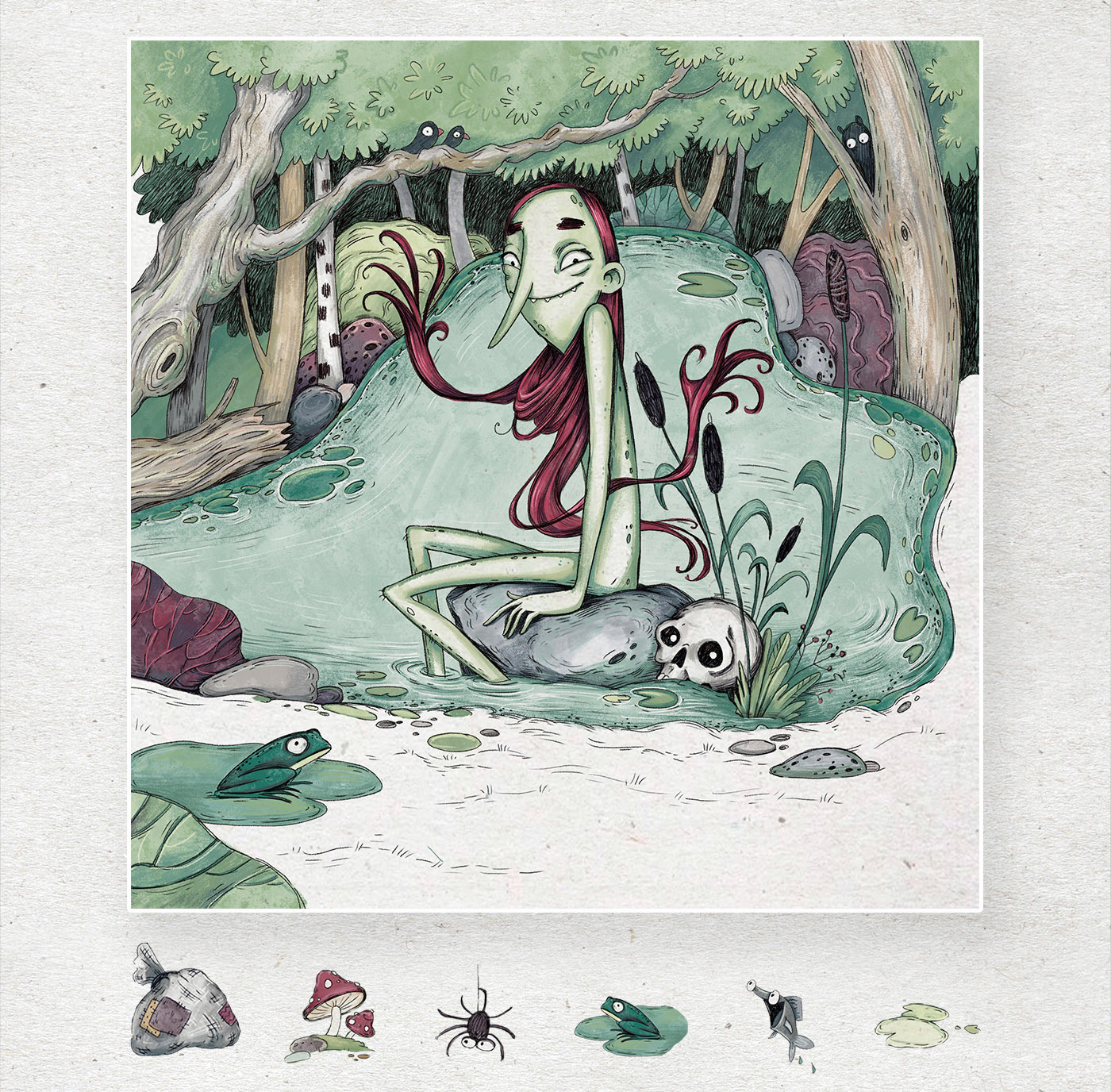 MARA. History of old swamps. Book for children. — Изображение №13 — Иллюстрация, Графика на Dprofile