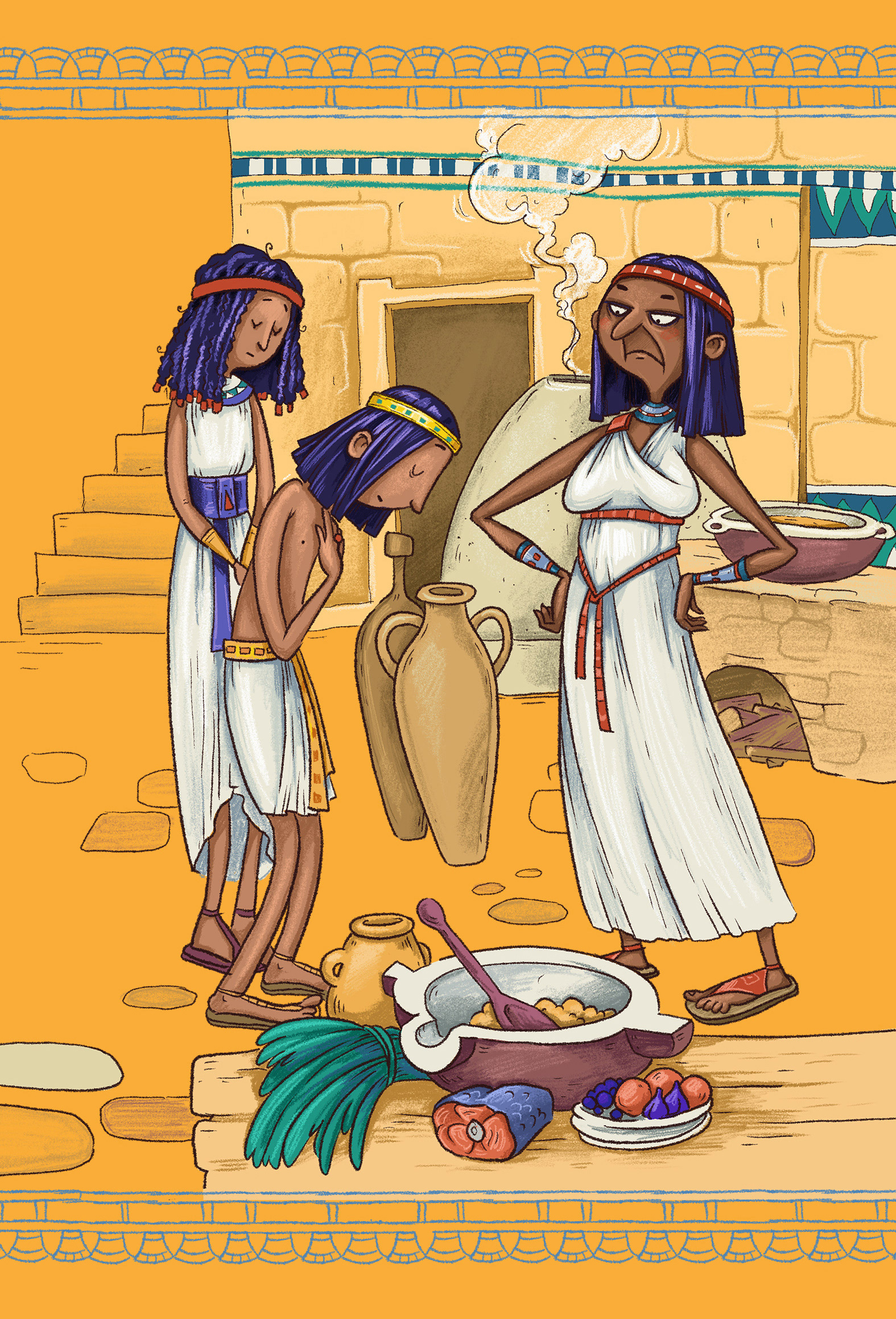 Book for children. Egypt — Изображение №7 — Иллюстрация, Графика на Dprofile