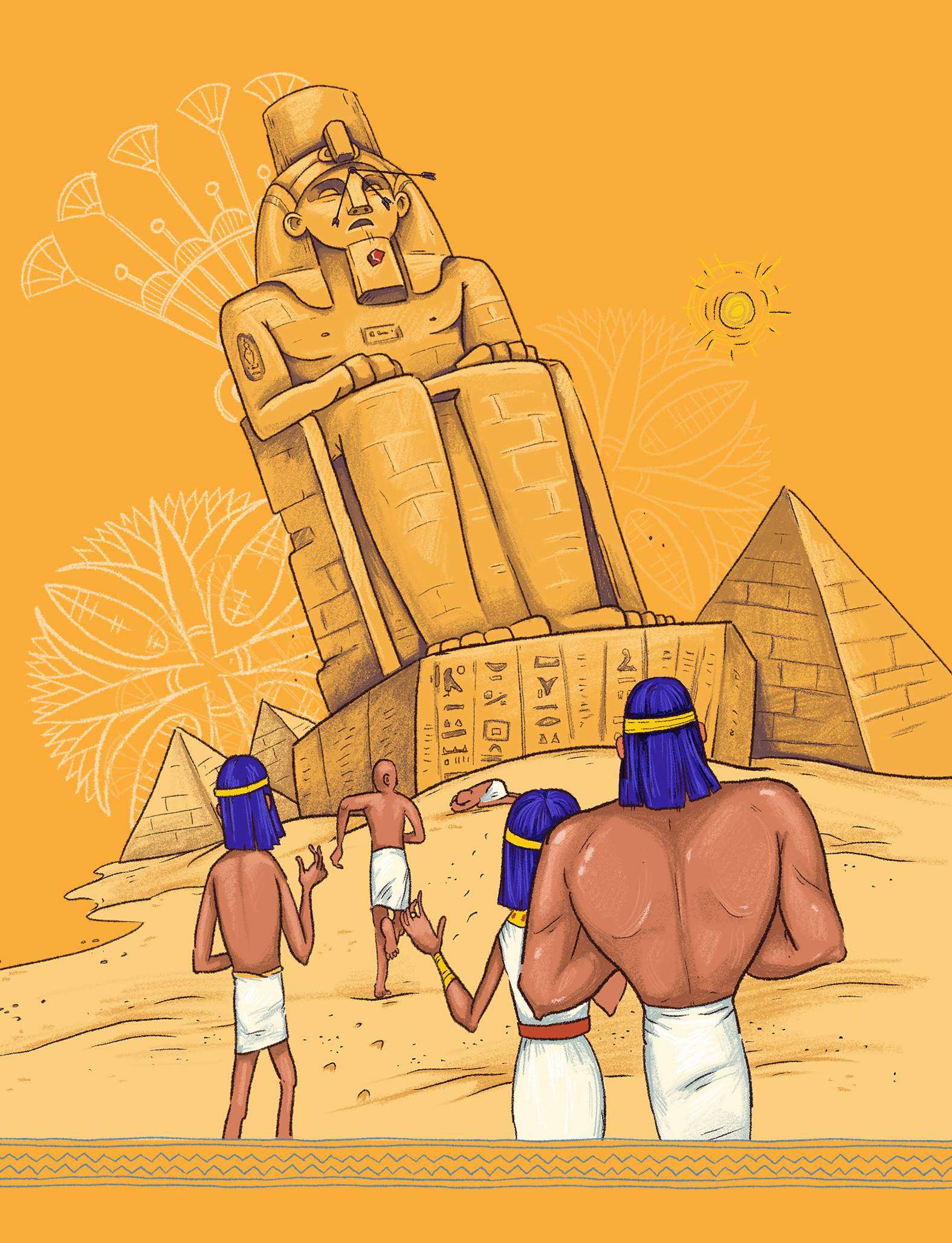 Book for children. Egypt — Изображение №8 — Иллюстрация, Графика на Dprofile