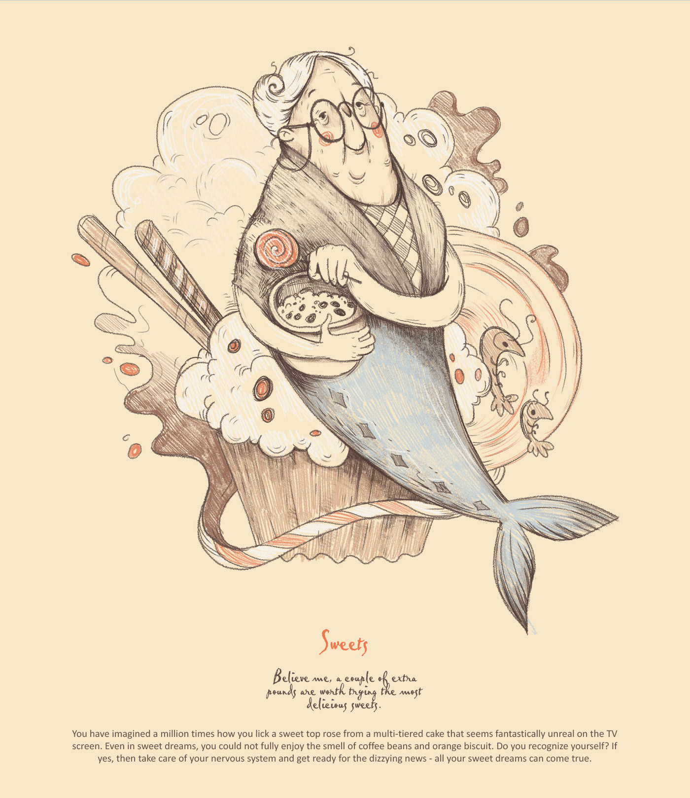Dolls. Illustrations for poster design. — Изображение №6 — Иллюстрация, Графика на Dprofile
